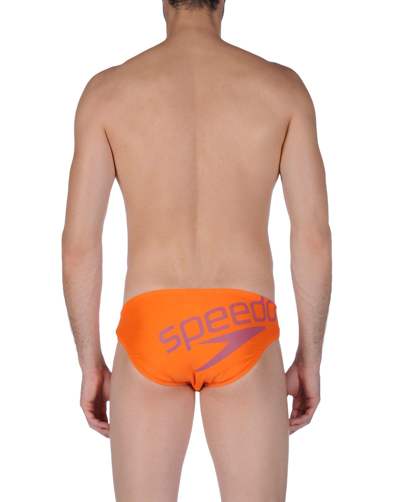Speedo Synthetic Swim Brief in Orange for Men - Lyst
