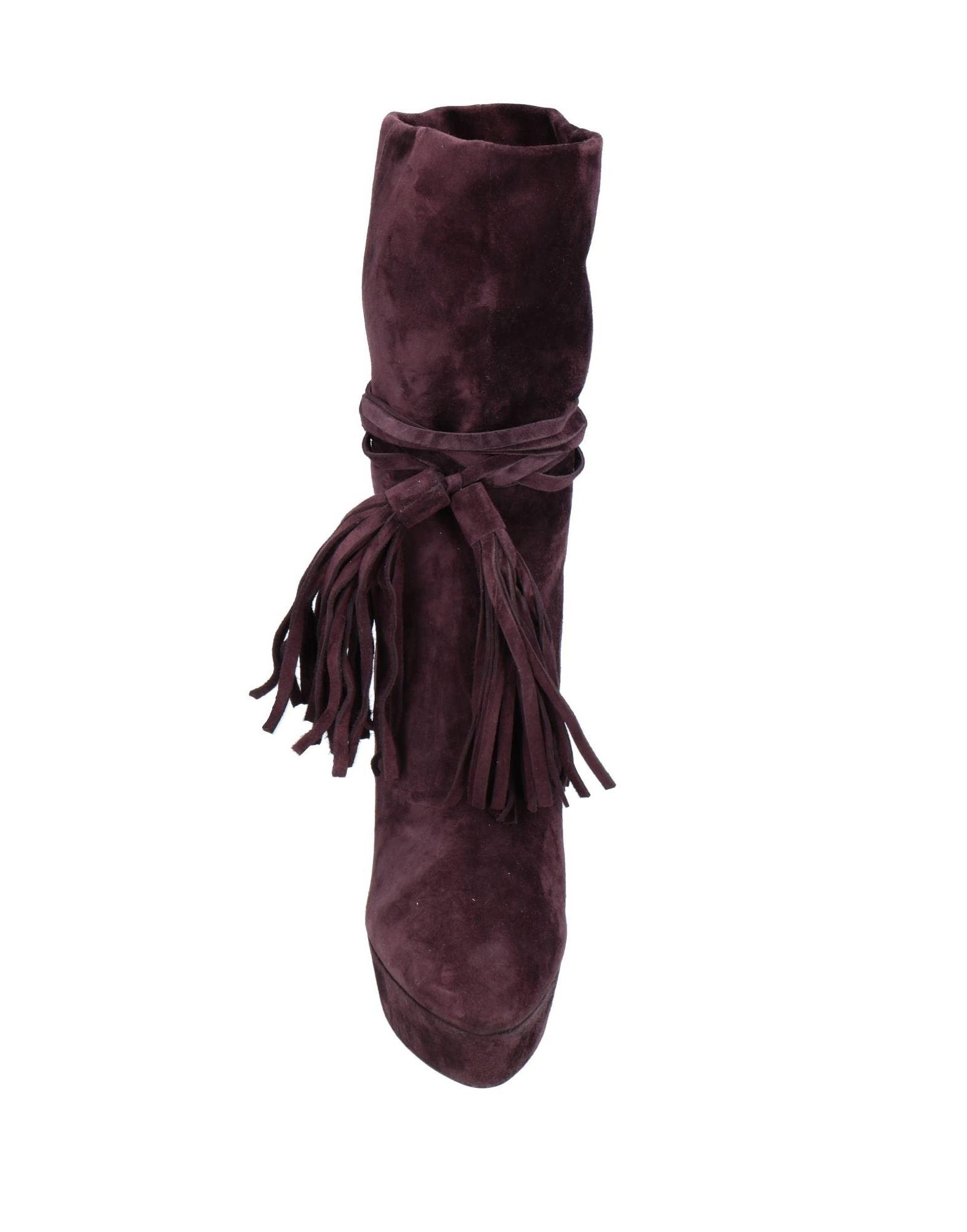 Saint Laurent Ankle Boots in Deep Purple (Purple) | Lyst