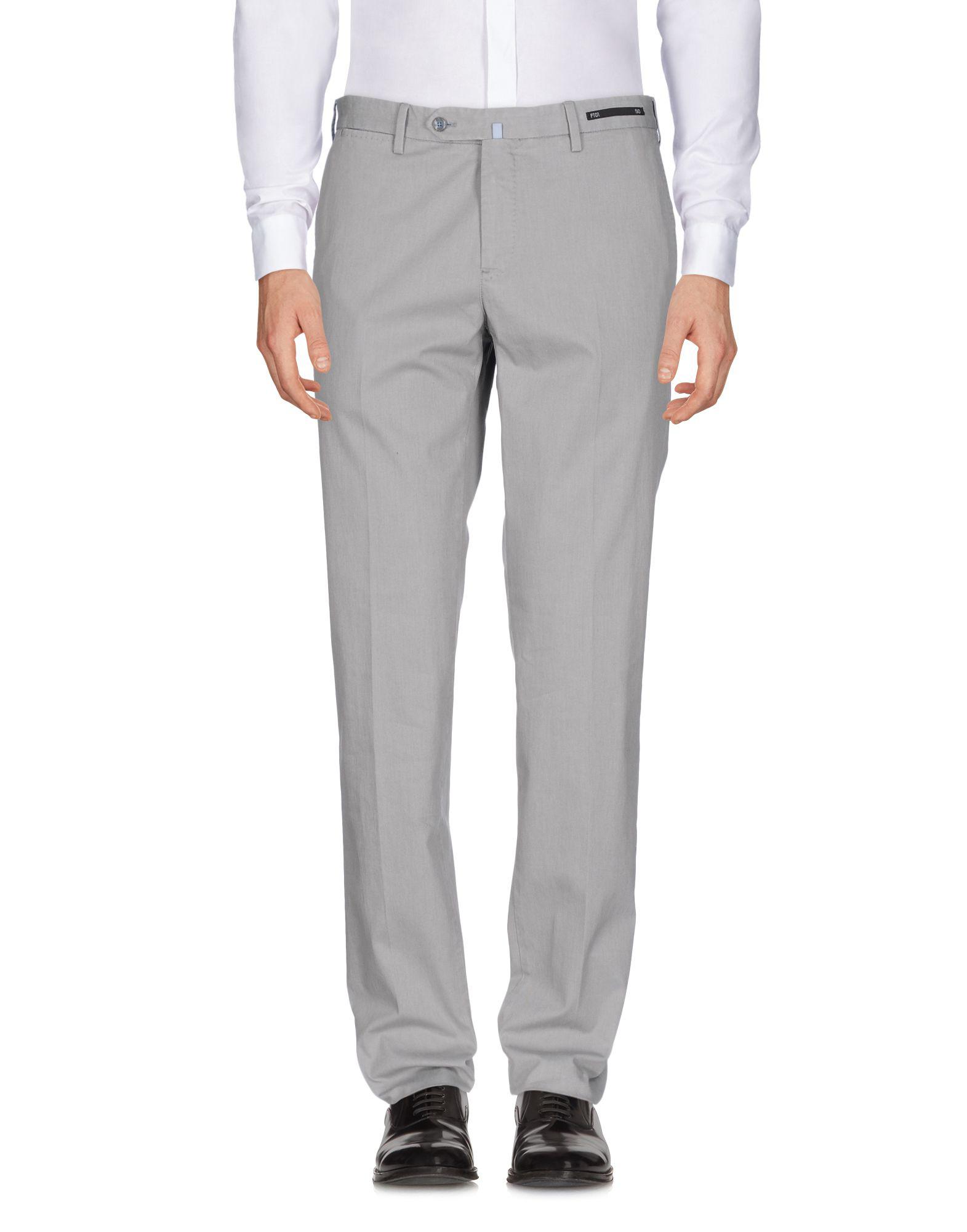 PT01 Cotton Casual Pants in Grey (Gray) for Men - Save 47% - Lyst