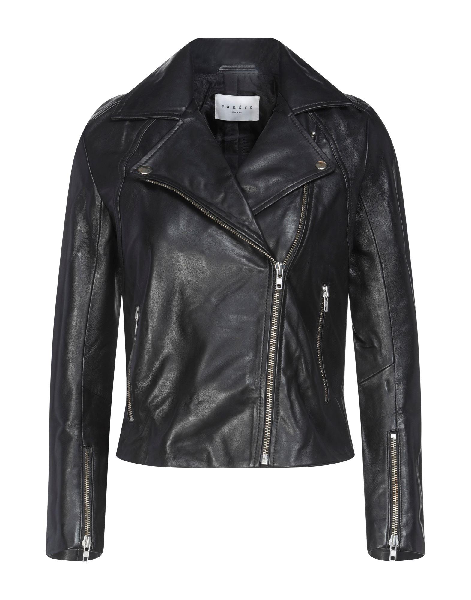 Sandro Leather jackets for Women | Online Sale up to 69% off | Lyst