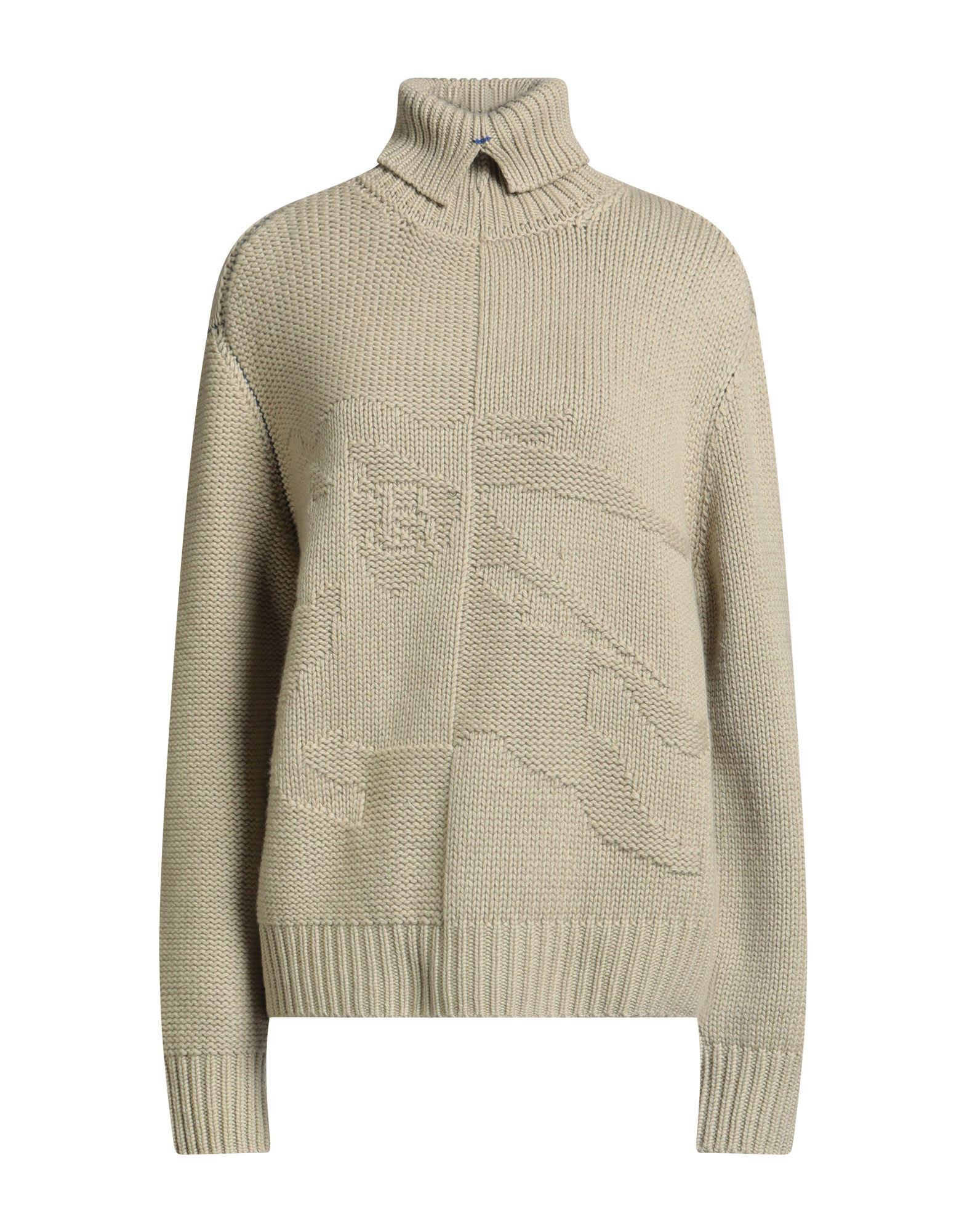 トップス BURBERRY high neck sweater Burberry Check turtleneck sweater in white - Burberry