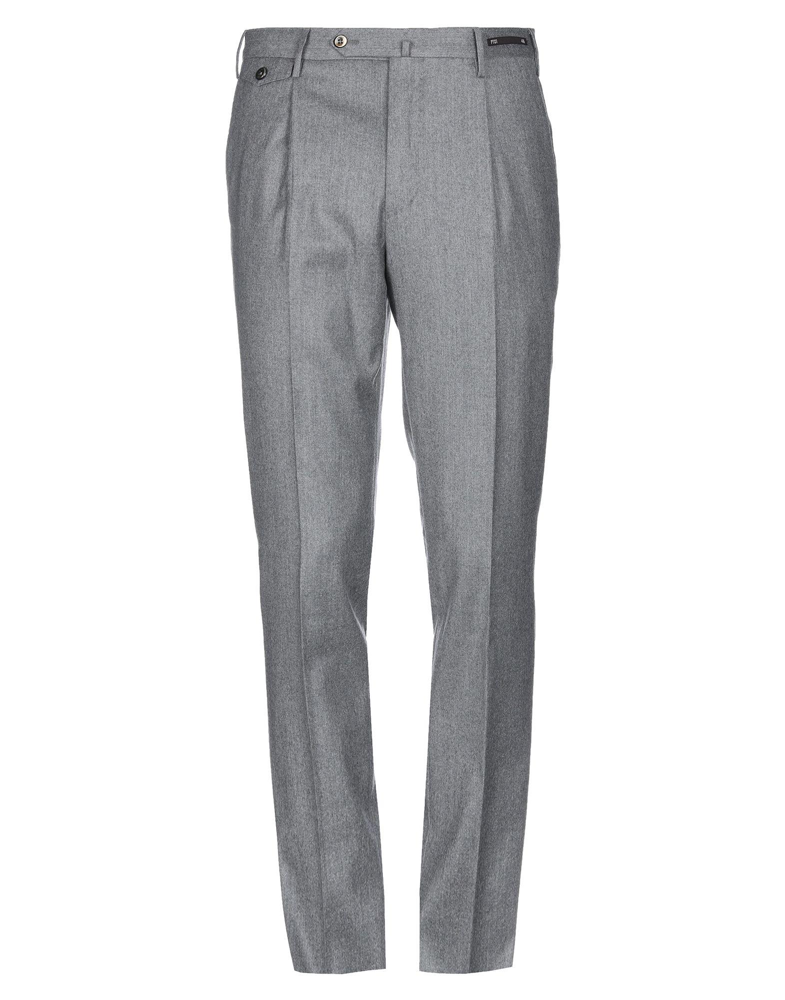 PT01 Flannel Casual Pants in Grey (Gray) for Men - Lyst