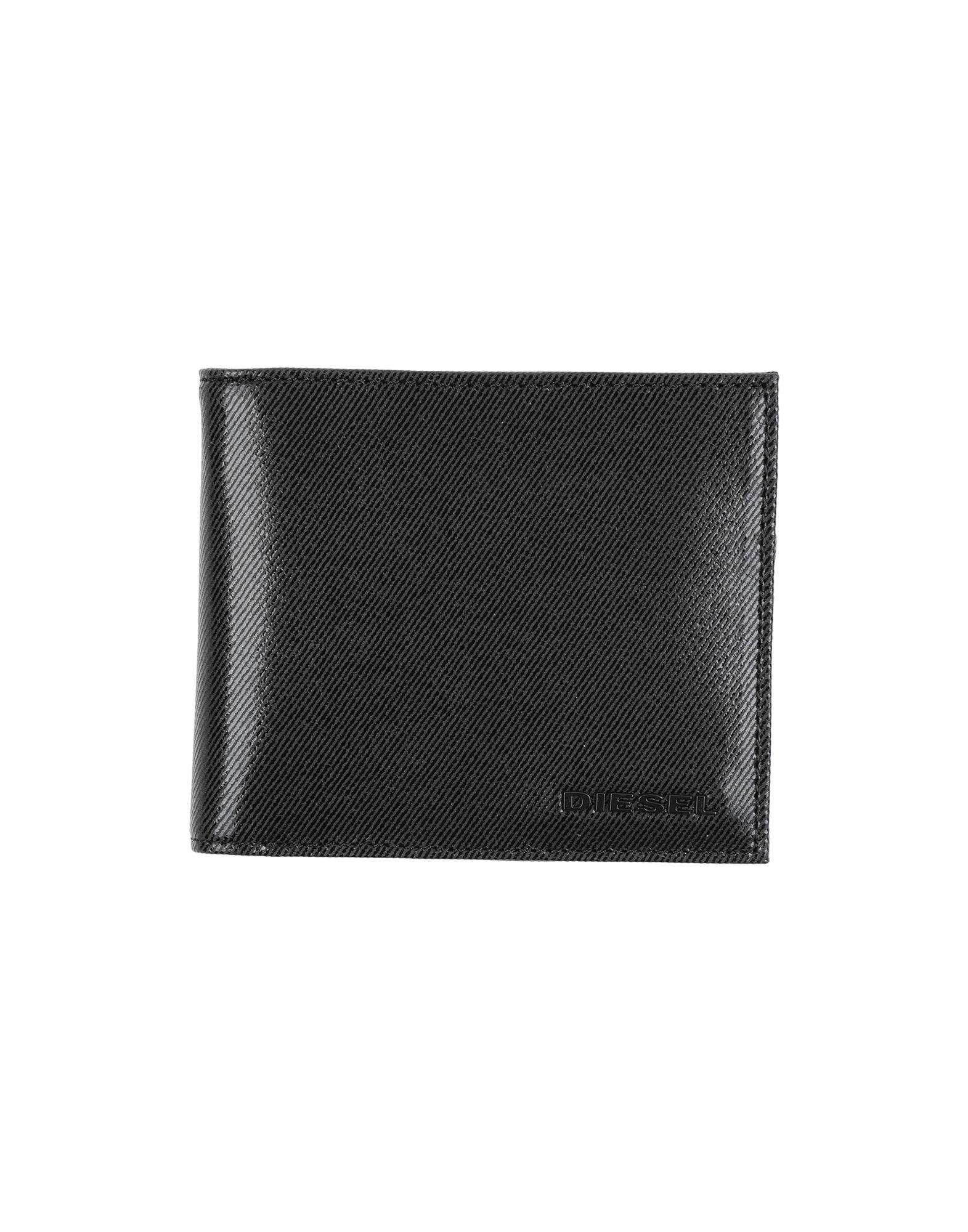 DIESEL Leather Wallet in Black for Men - Lyst