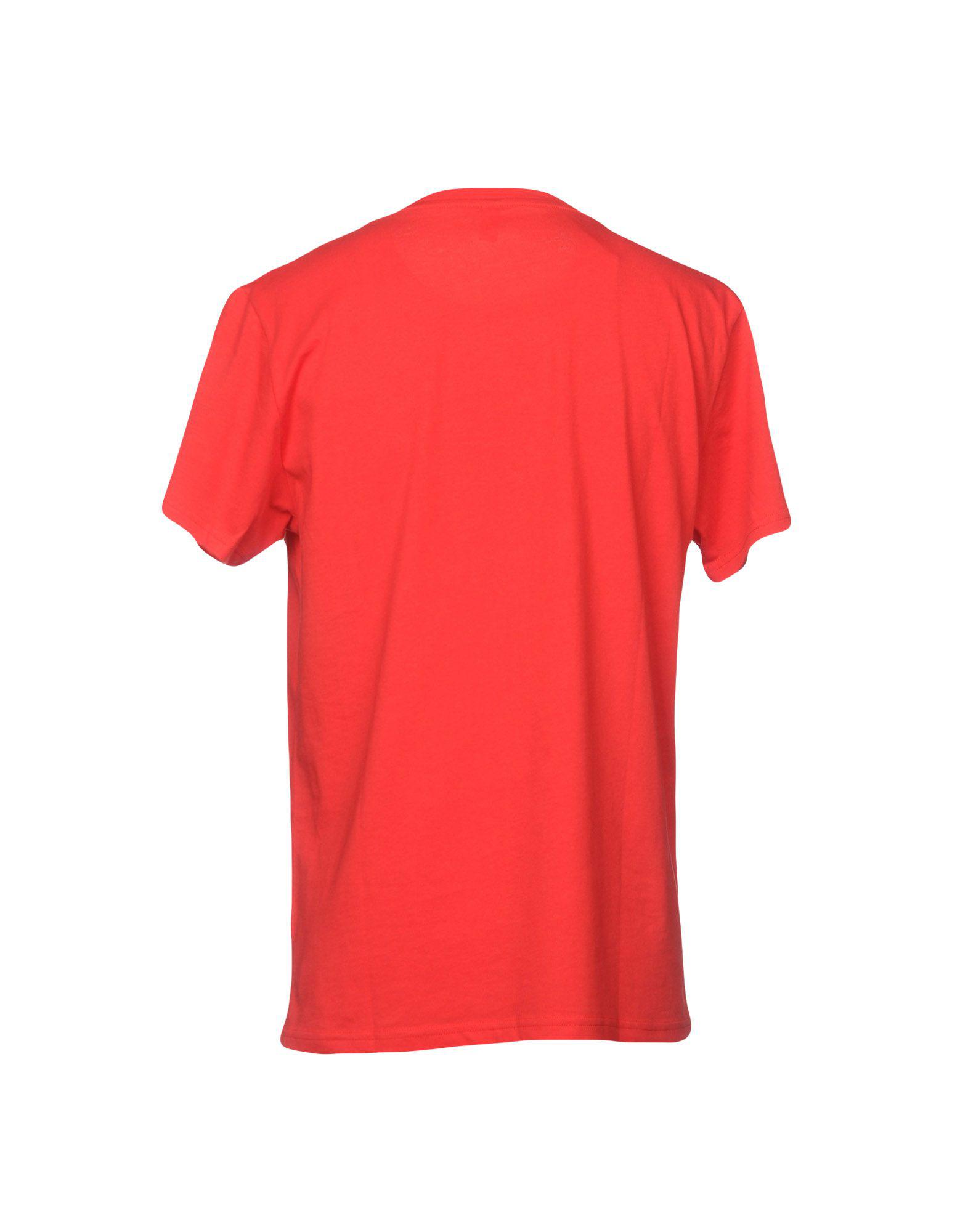 Moschino T-shirt in Red for Men - Save 64% - Lyst