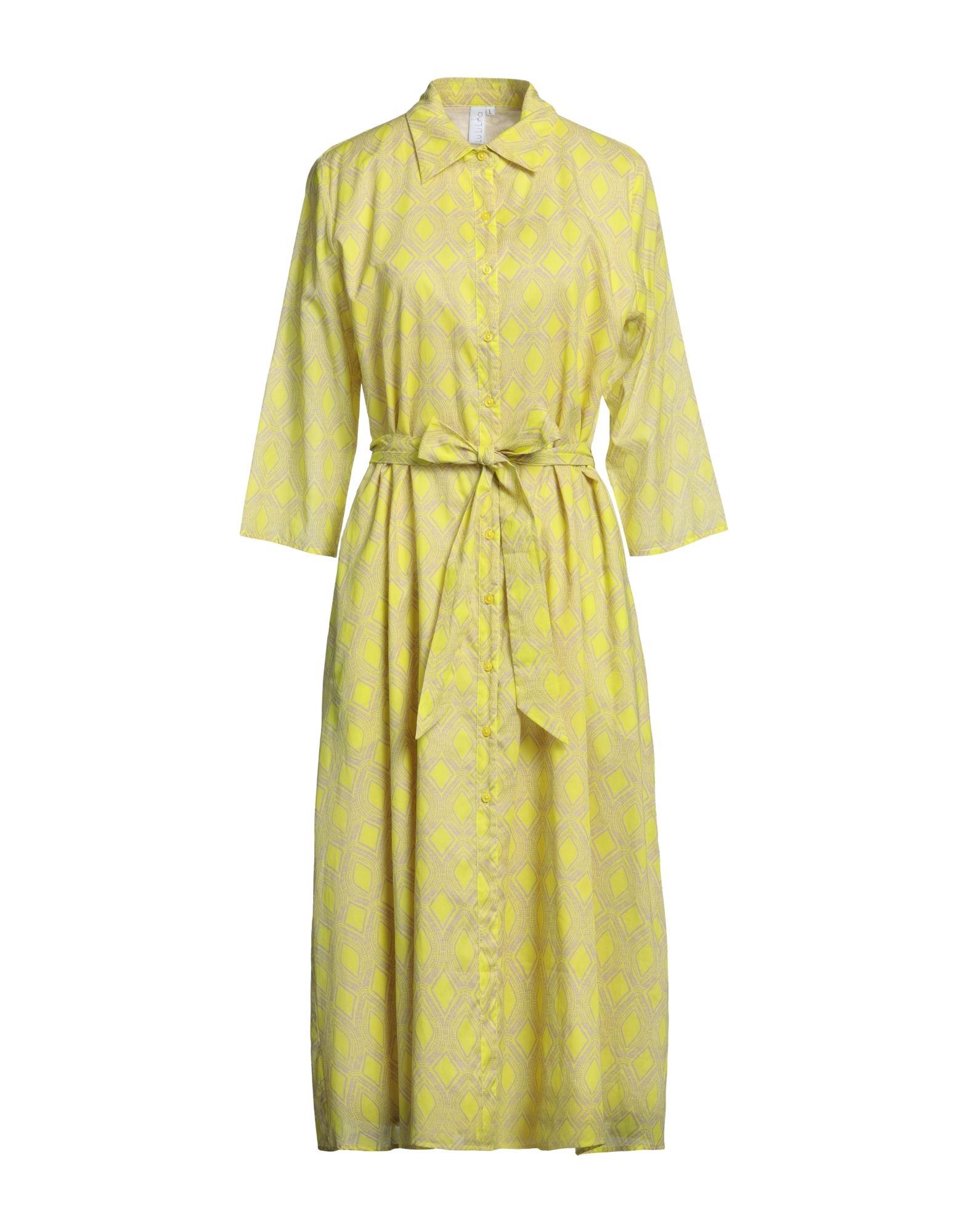 Lu Li Lina Midi Dress in Yellow | Lyst