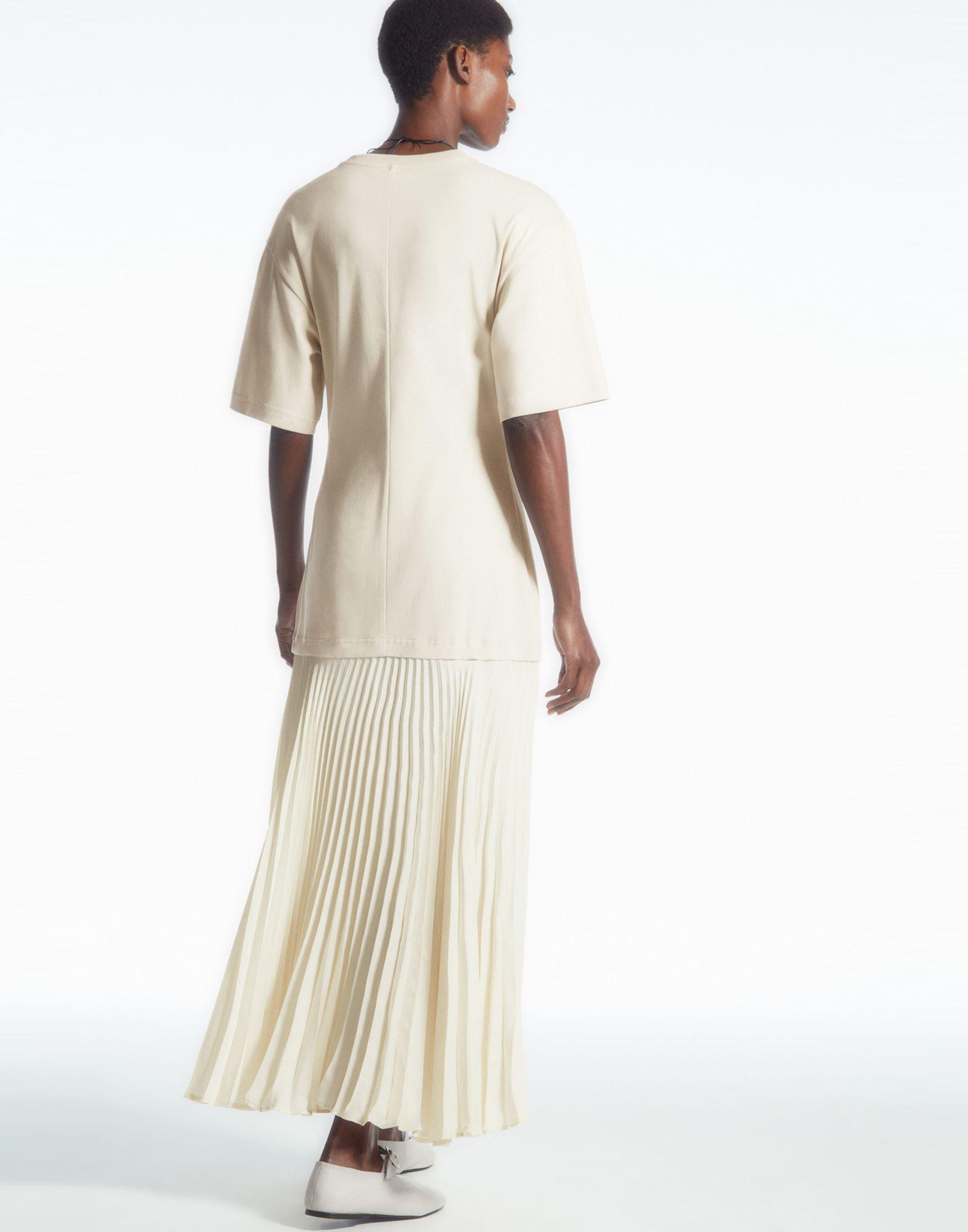 Robe longue COS en coloris Blanc Lyst
