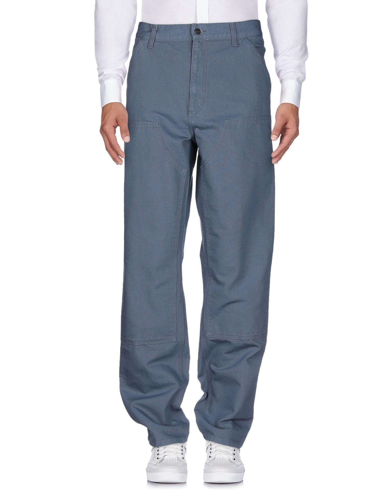 Carhartt Canvas Casual Pants in Slate Blue (Blue) for Men Lyst