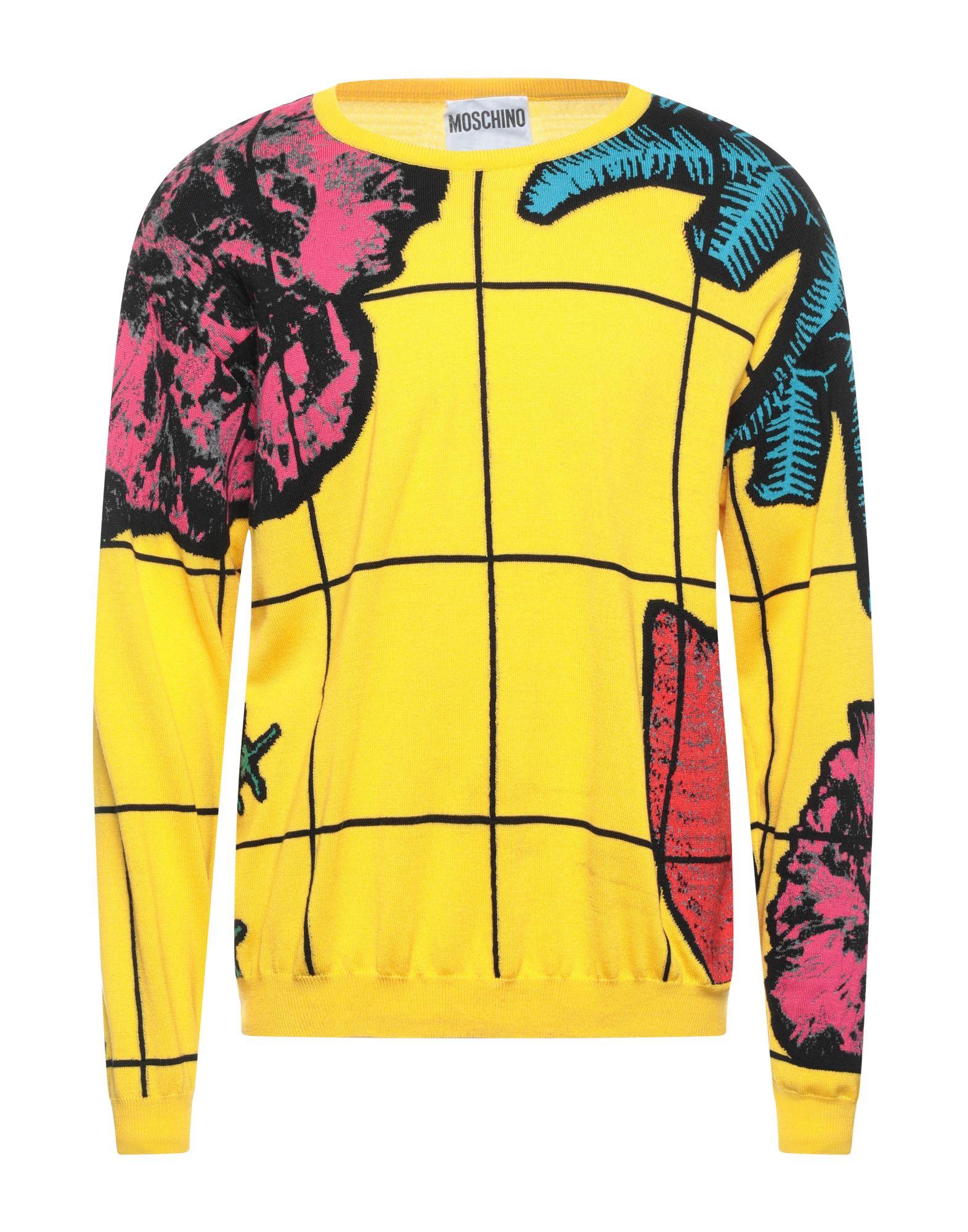 moschino yellow sweater