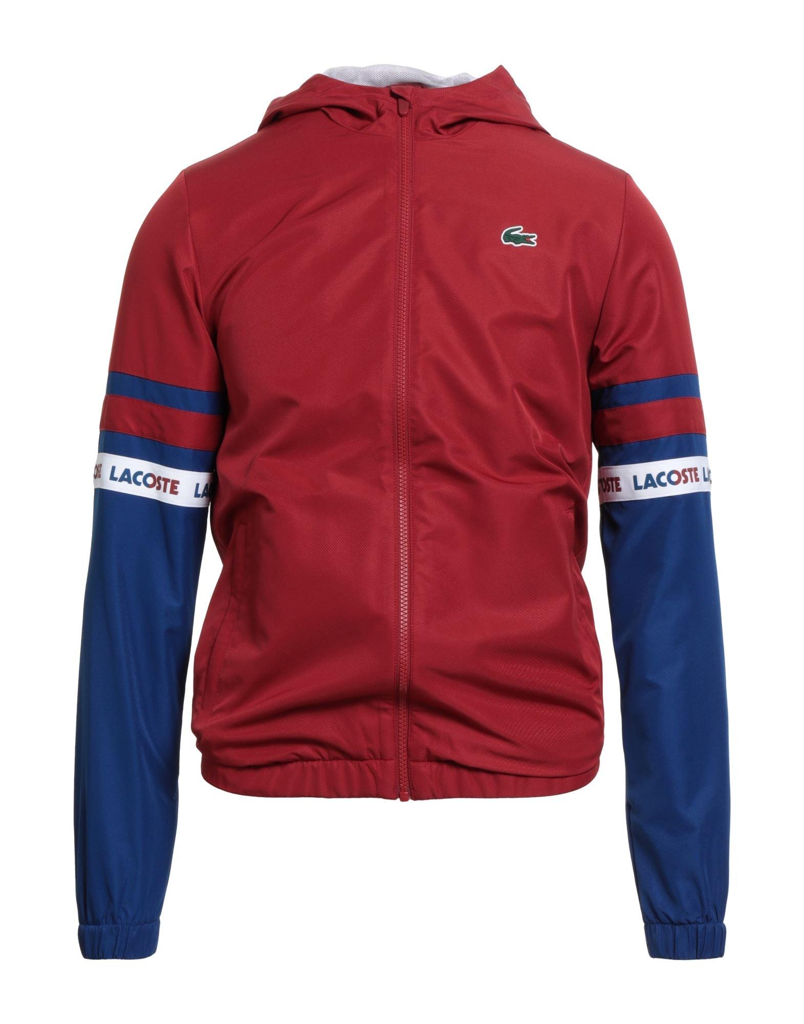 Chaqueta Cortavientos Chaqueta Lacoste Hombre Roja Chamarra De