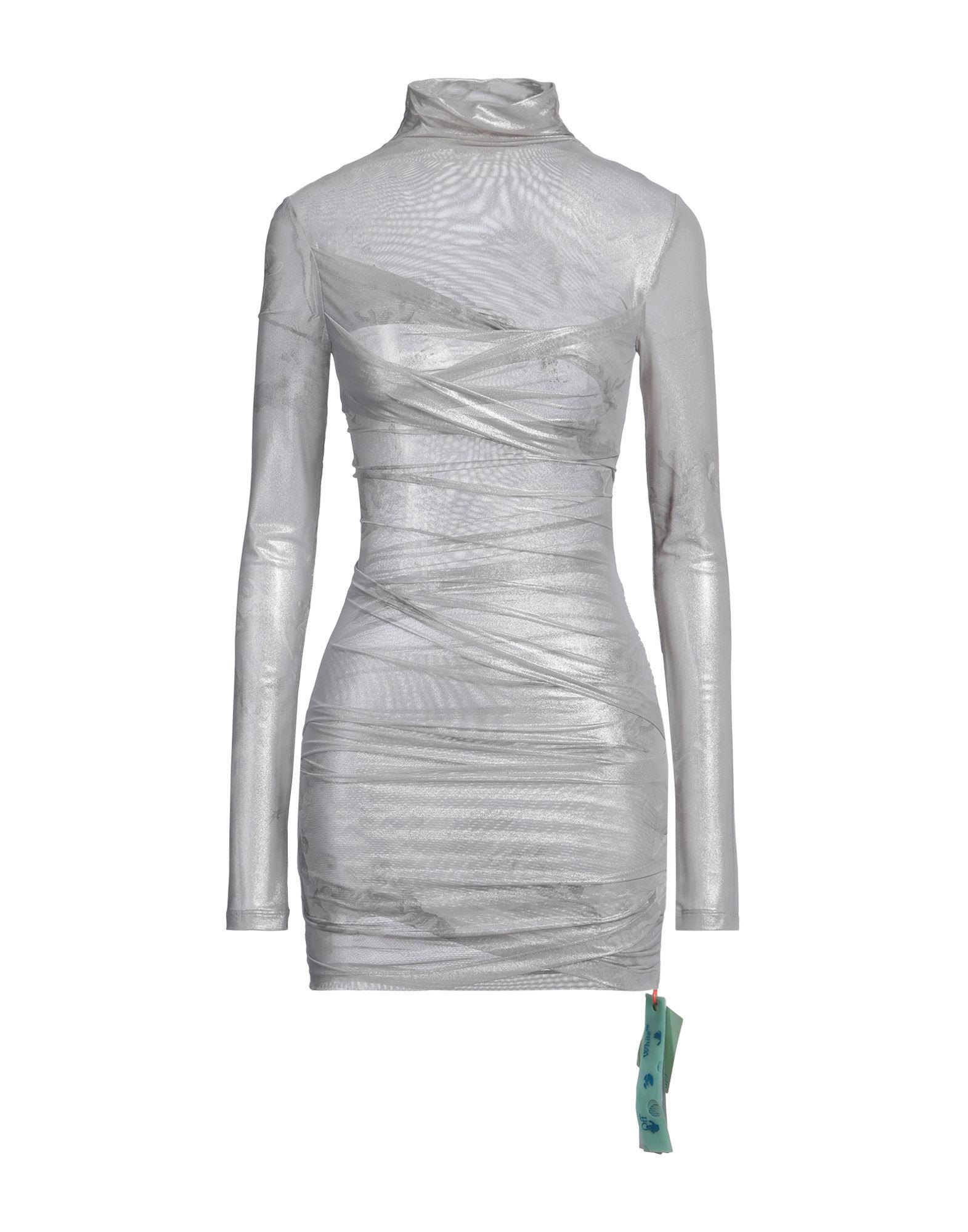 off white grey dress White Bridesmaid Dress Matte Satin Size Medium