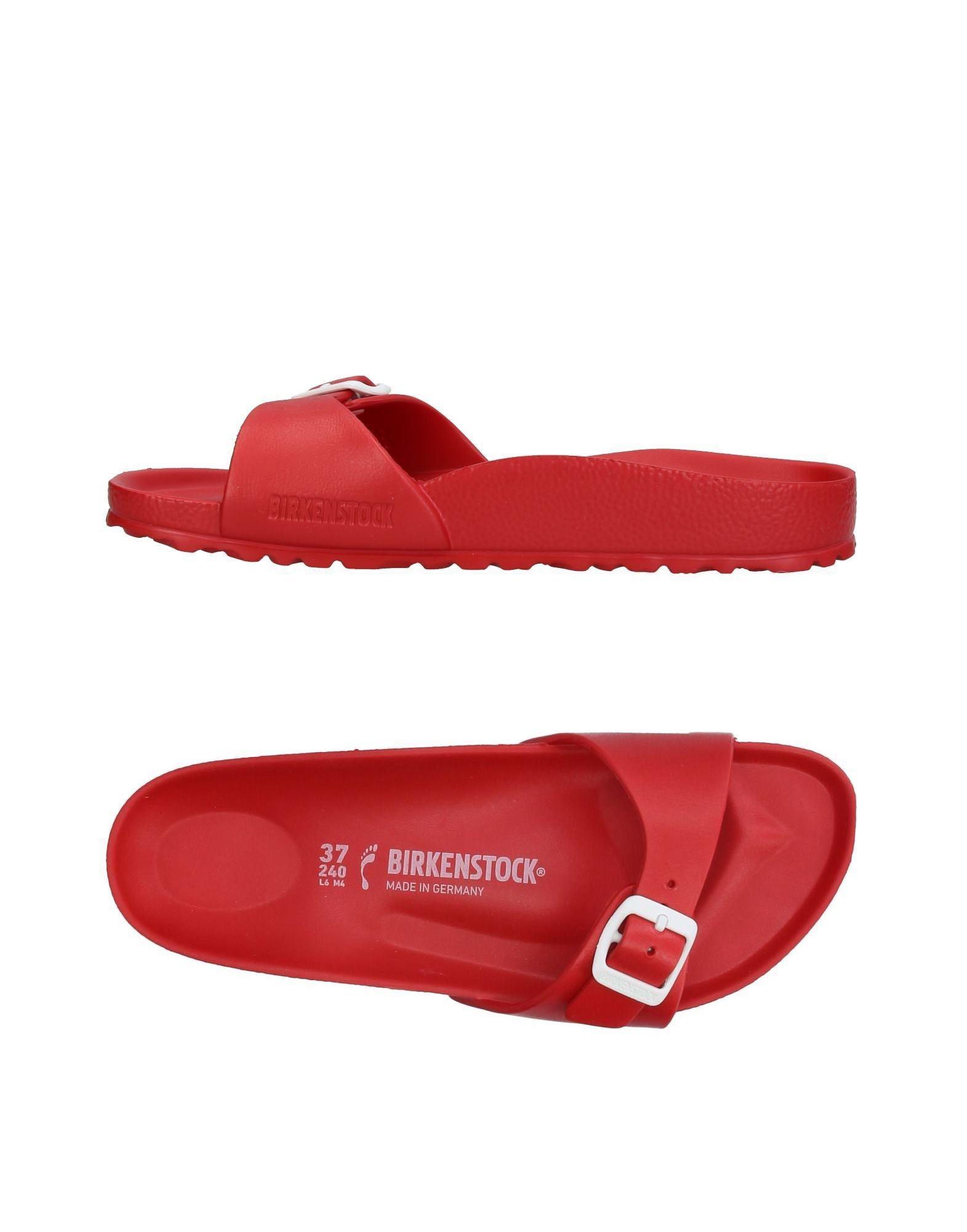 rubber birkenstock red