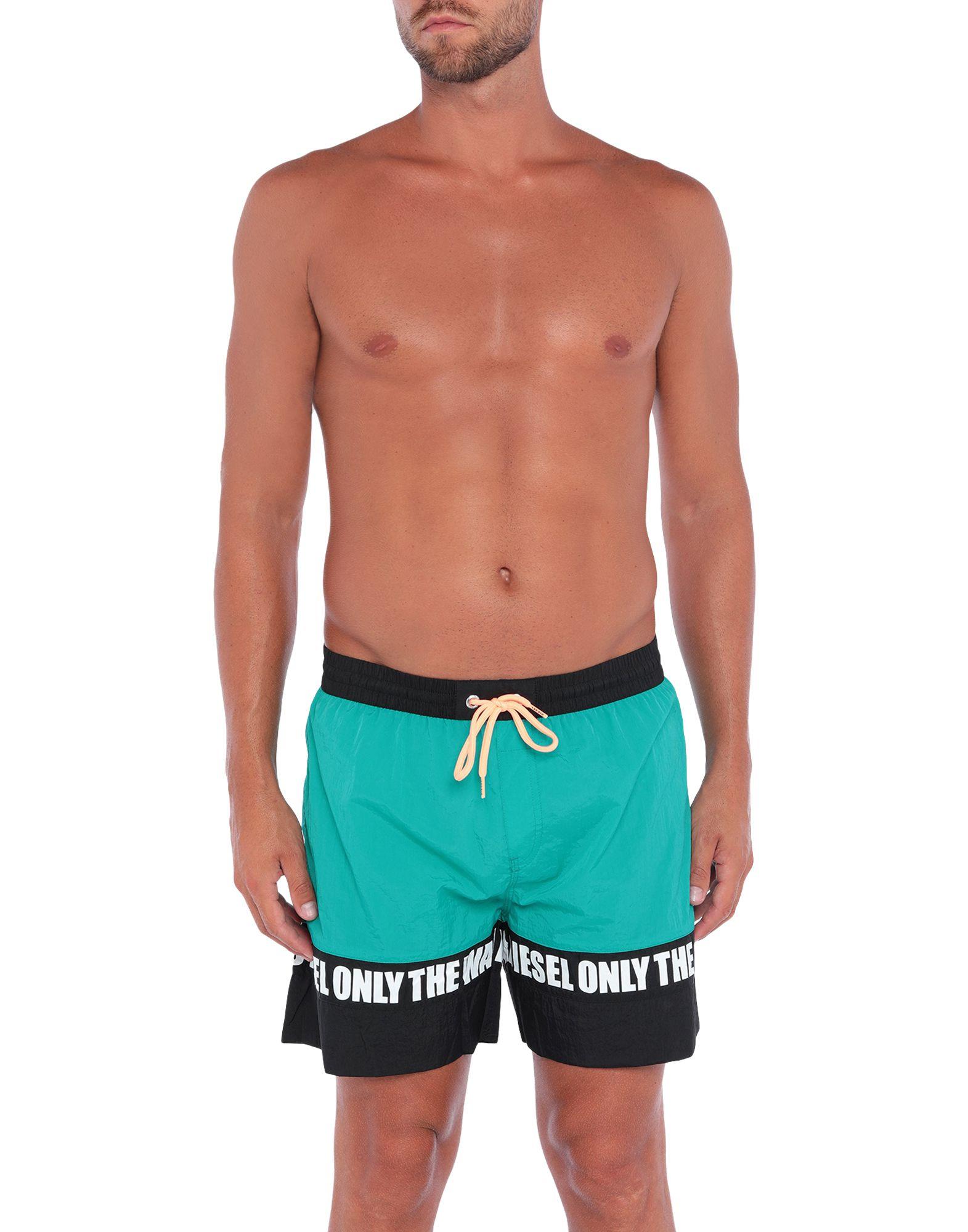 DIESEL Synthetic Swim Trunks in Green for Men Lyst