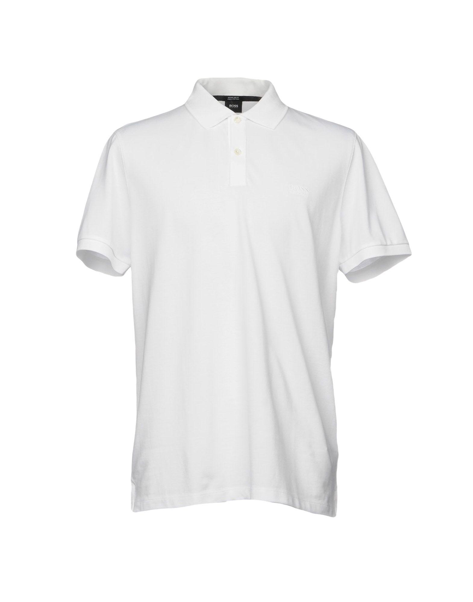 BOSS by Hugo Boss Cotton Polo Shirt in White for Men - Lyst