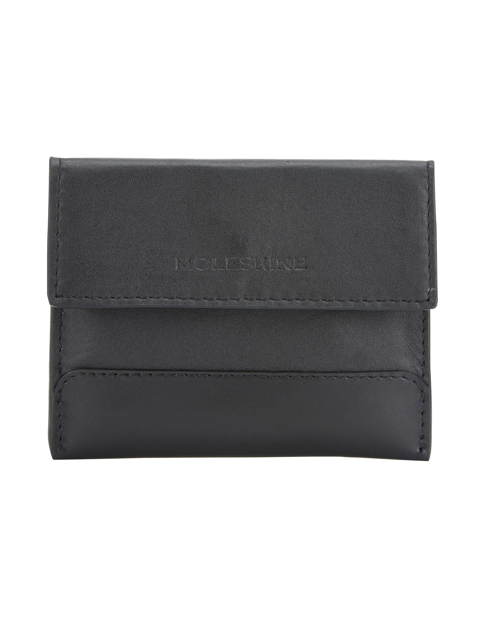 Moleskine Leather Coin Purse in Black - Lyst