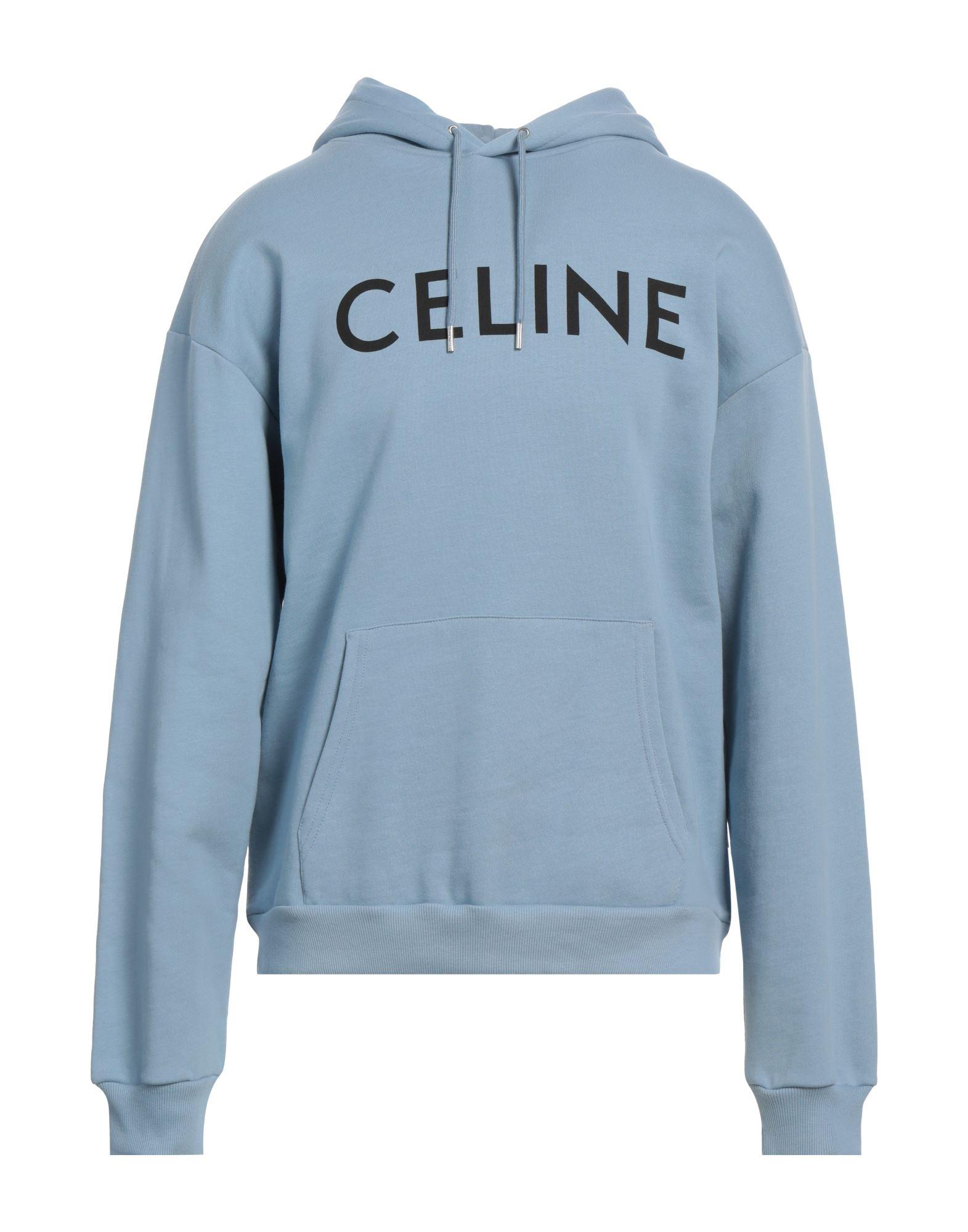 セリーヌ スウェット CELINE Cotton sweatshirt triomphe loose zipped hoodie IN cashmere cotton - BLACK