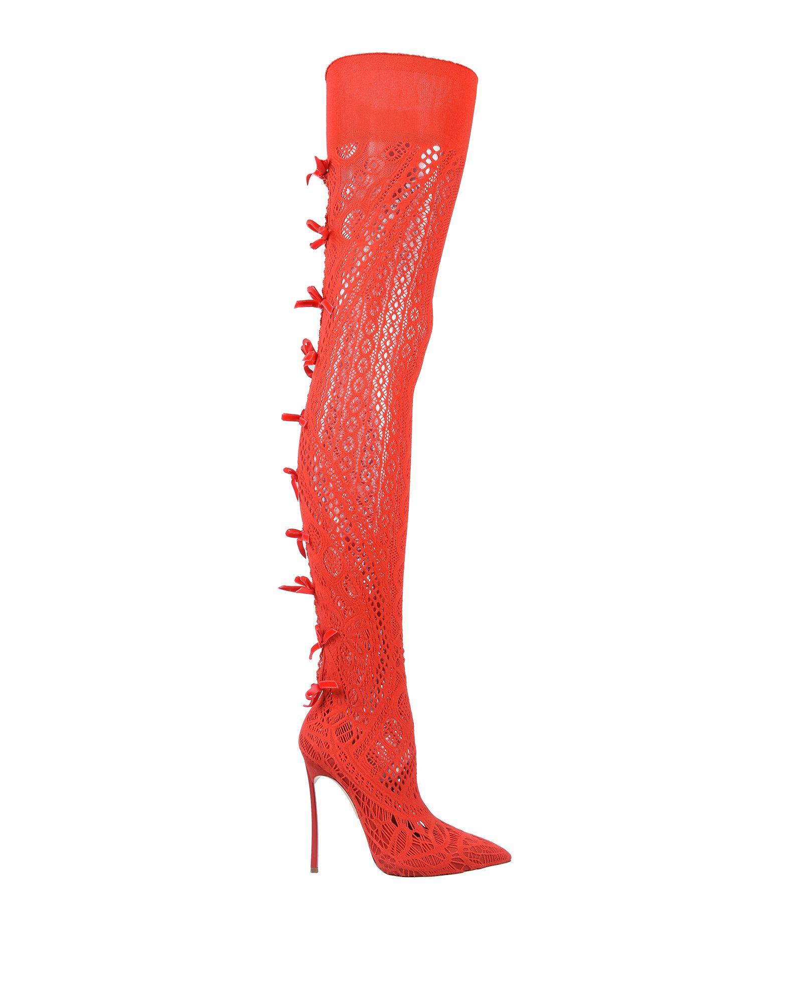 casadei red boots