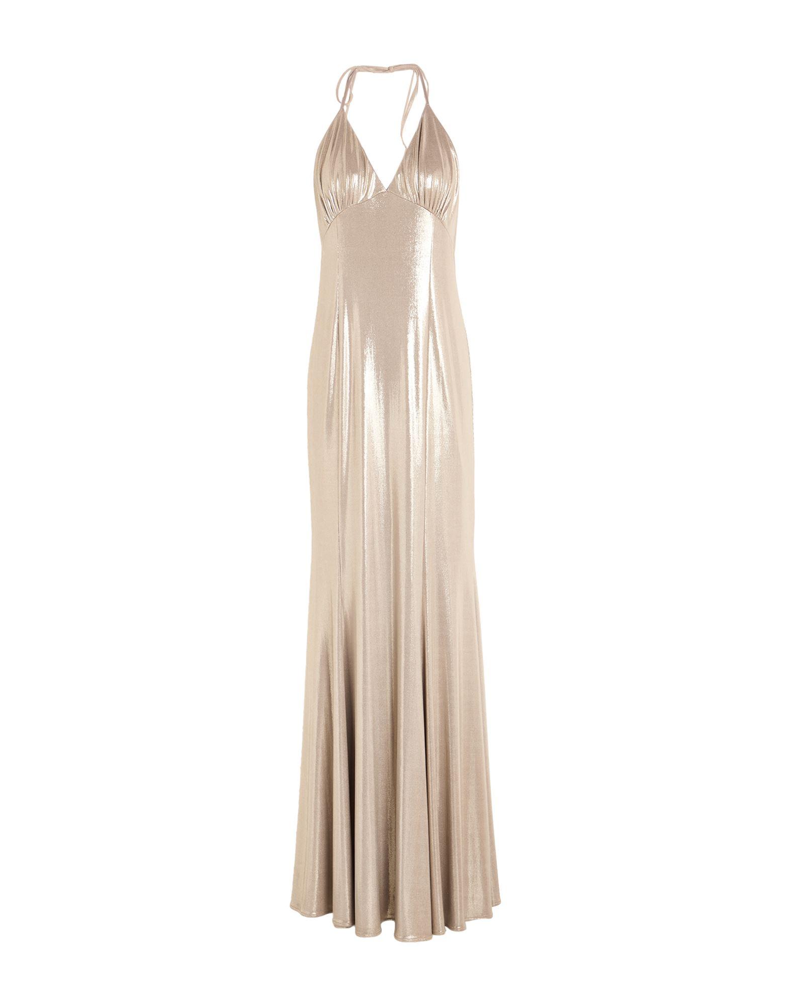 open lace back dress Pinko Gold Laminate Dress main image 0