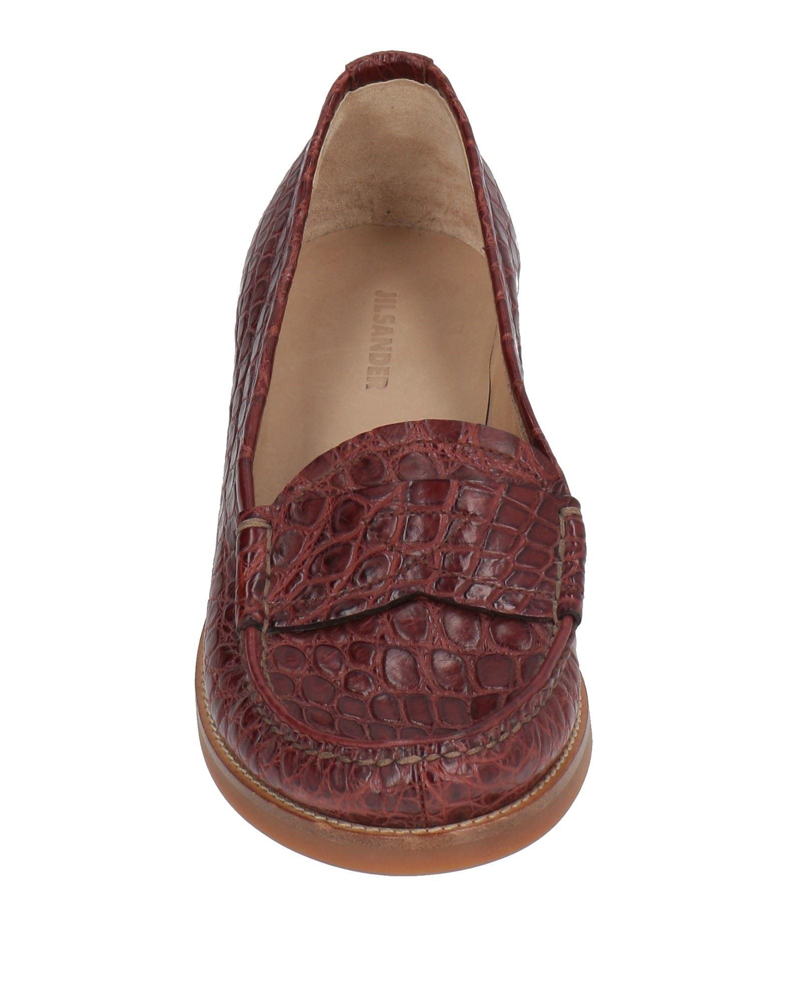 JIL SANDER Size 8 Burgundy Leather Loafer Jil Sander Burgundy Patent Leather Loafers Jil Sander main image 4