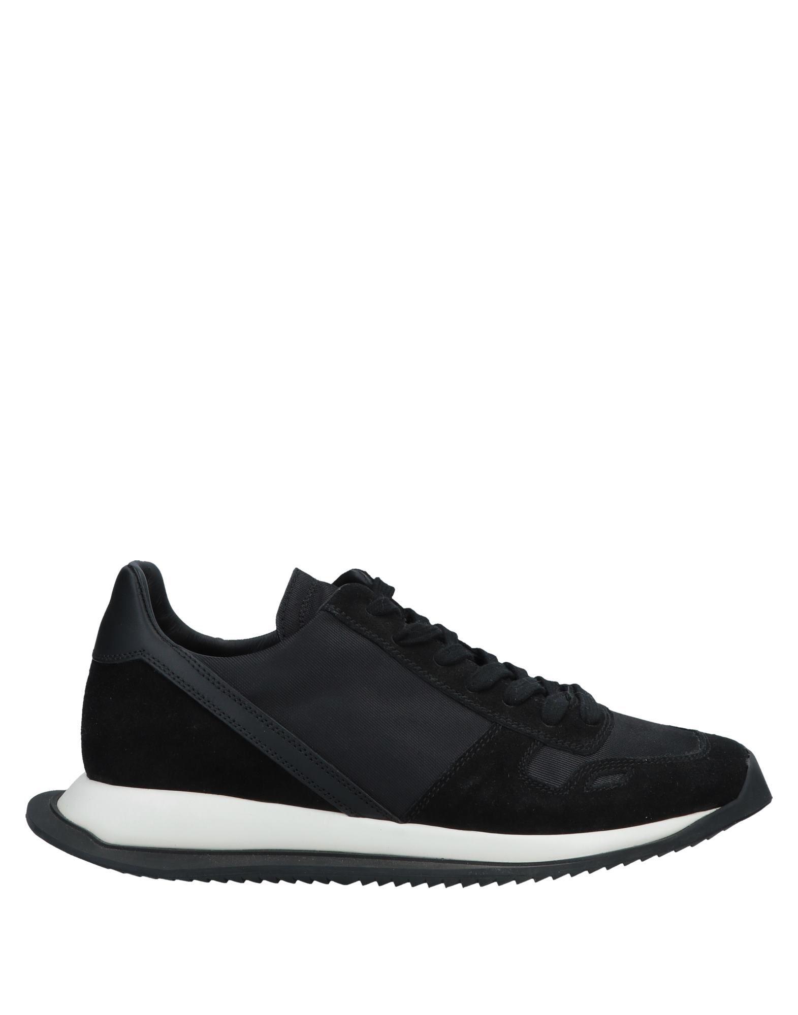 Rick Owens Leather Low-tops & Sneakers in Black - Lyst