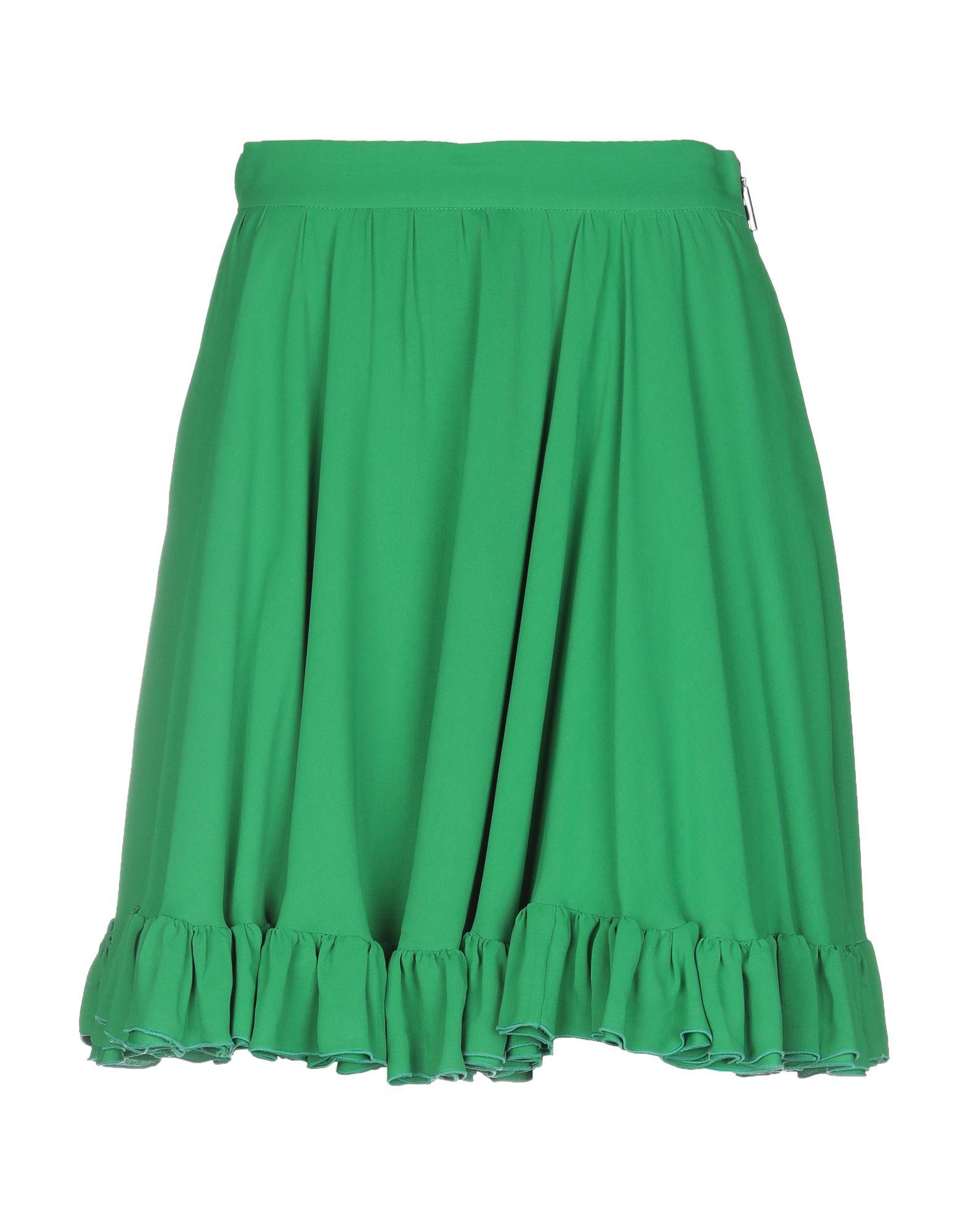 MSGM Knee Length Skirt in Green - Lyst