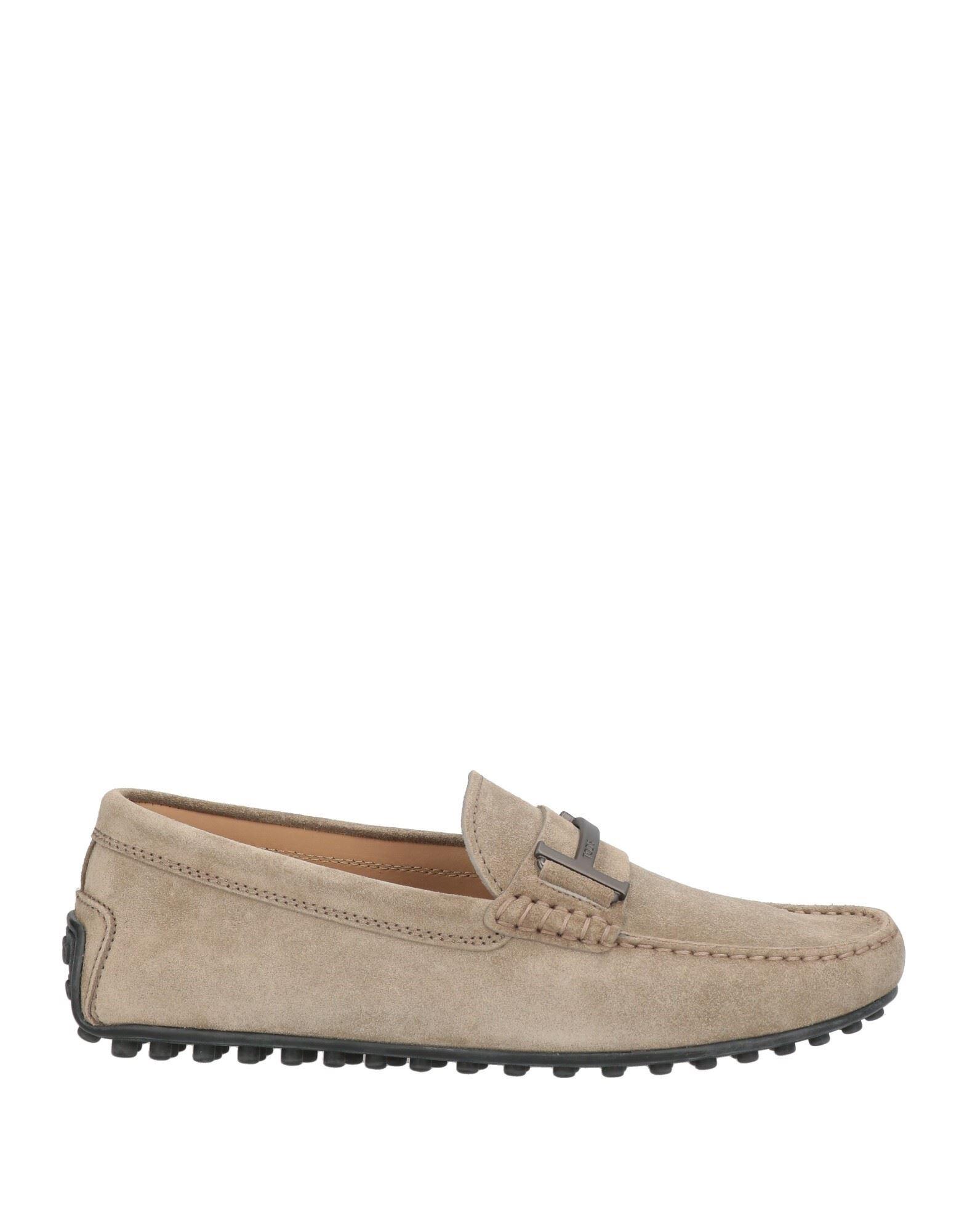Tod\'s Taupe Suede Slip-On Loafers Tod main image 2