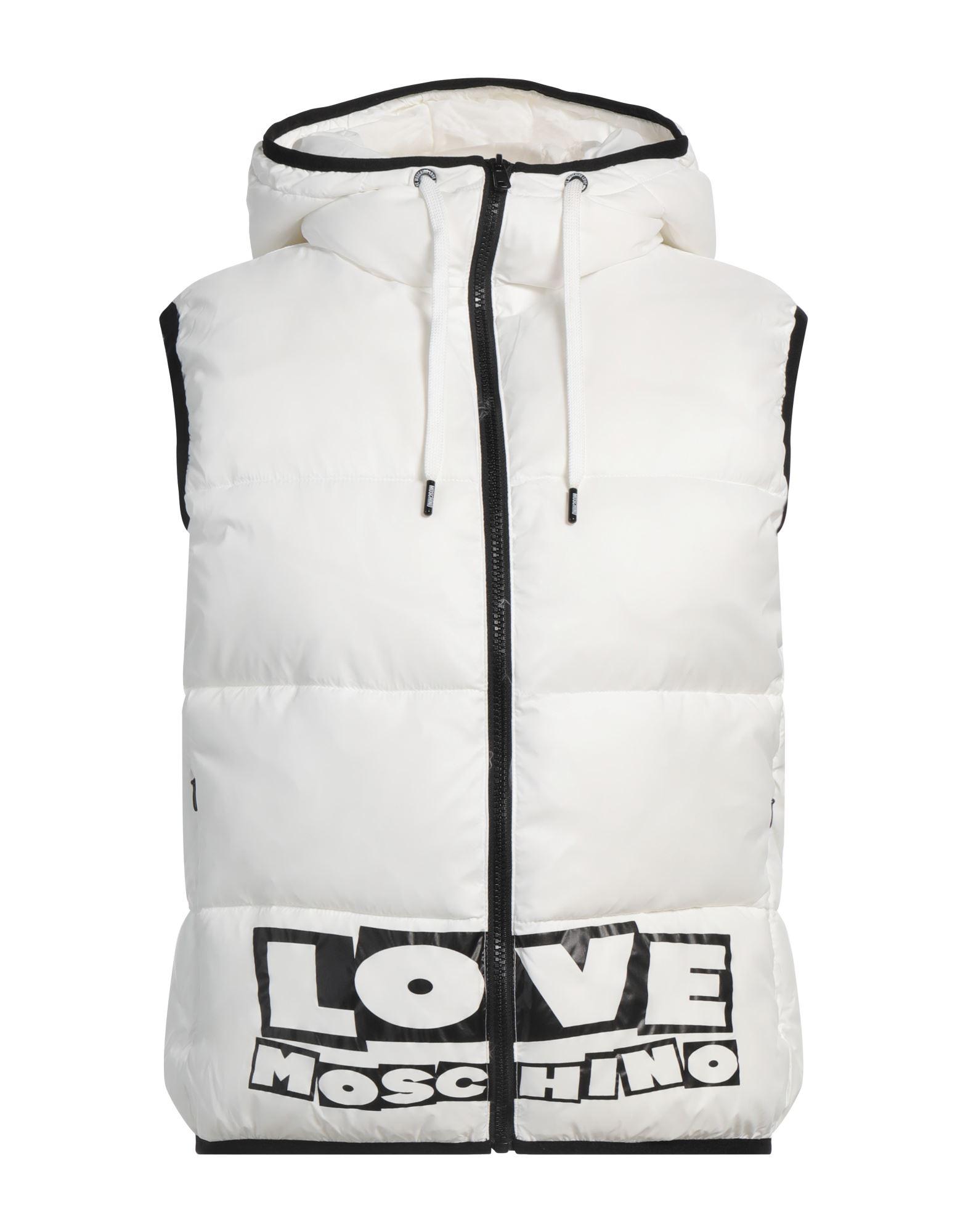 Jacke Love Moschino Weste LOVE MOSCHINO Steppjacke Blau Damen YOOX