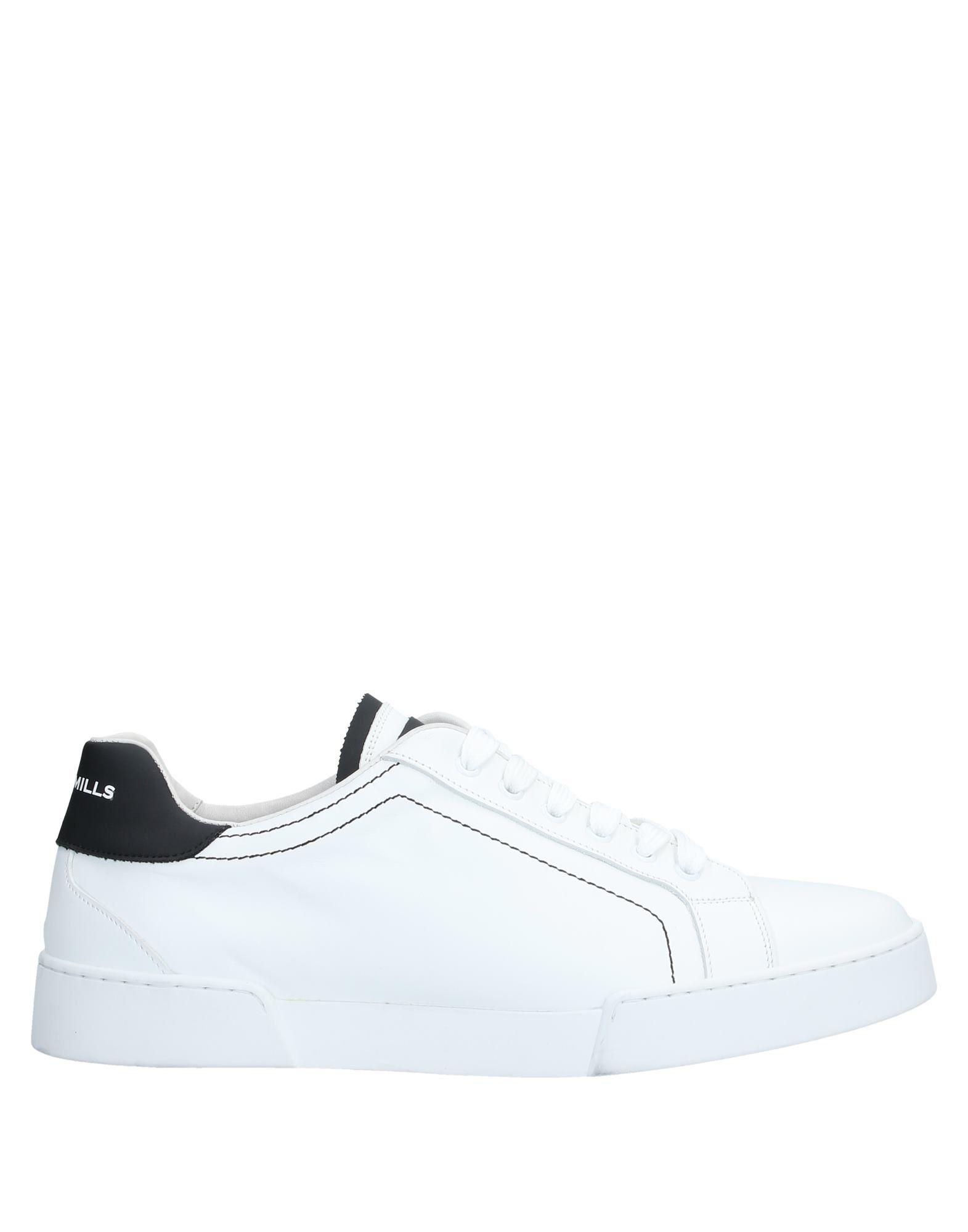 BRIAN MILLS Leather Lowtops & Sneakers in White for Men BRIAN MILLS Leather Lowtops & Sneakers in White for Men