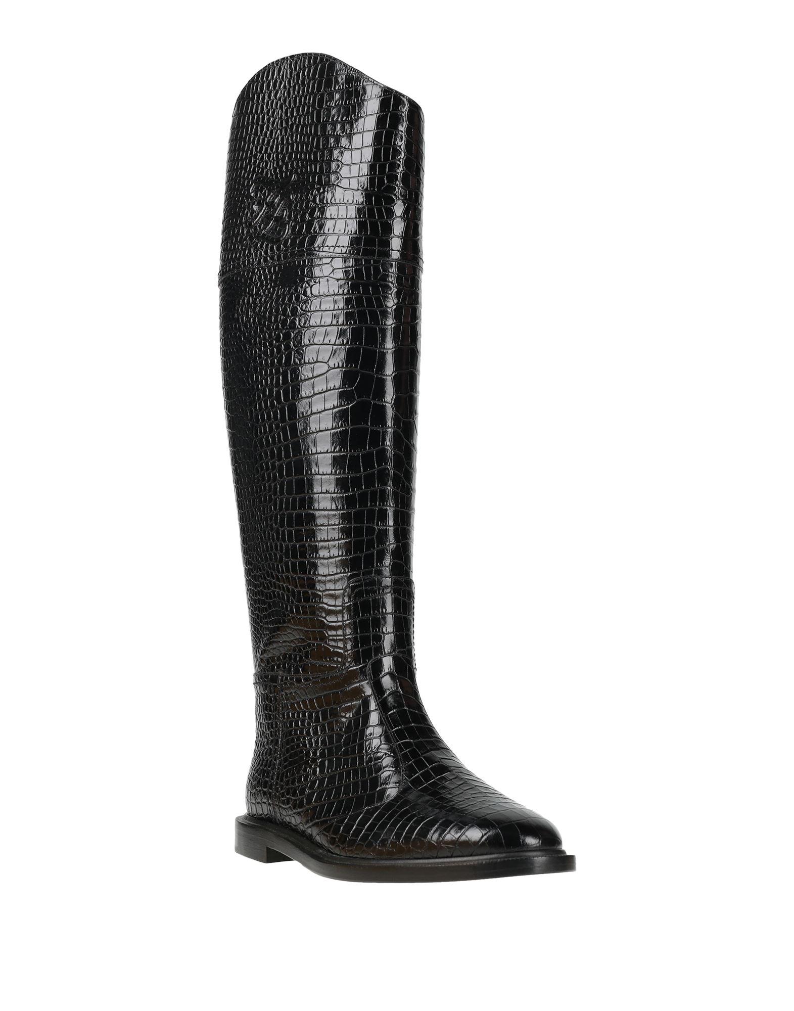 Fendi Knee Boots in Black | Lyst