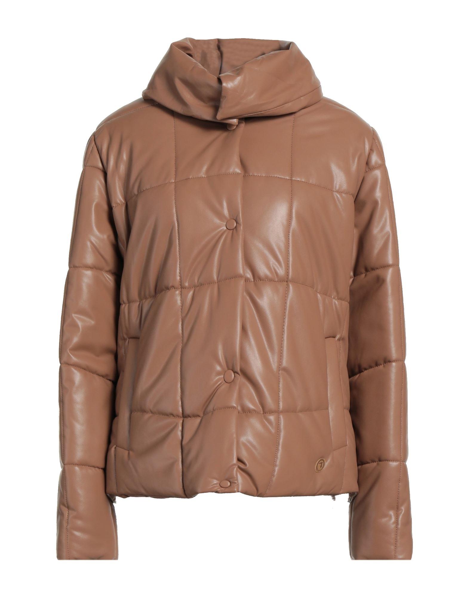 Trussardi Down Jacket in Natural | Lyst