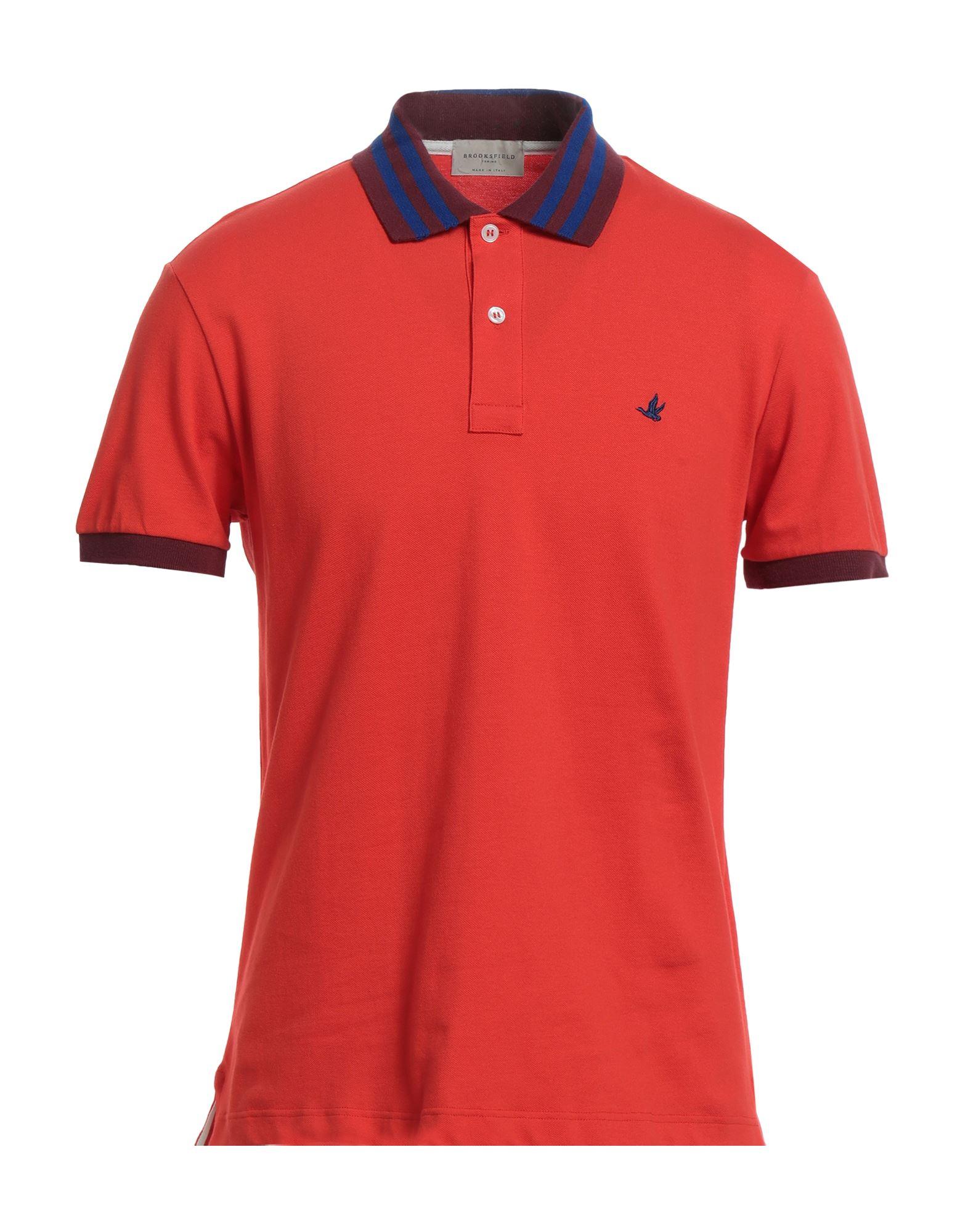 Brooksfield Polo Shirt in Red for Men | Lyst