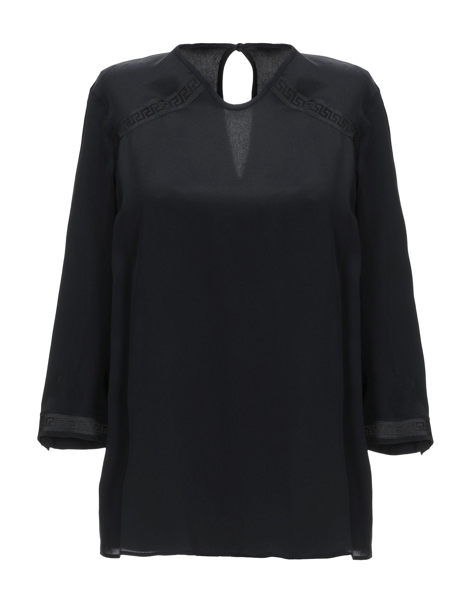 versace black blouse