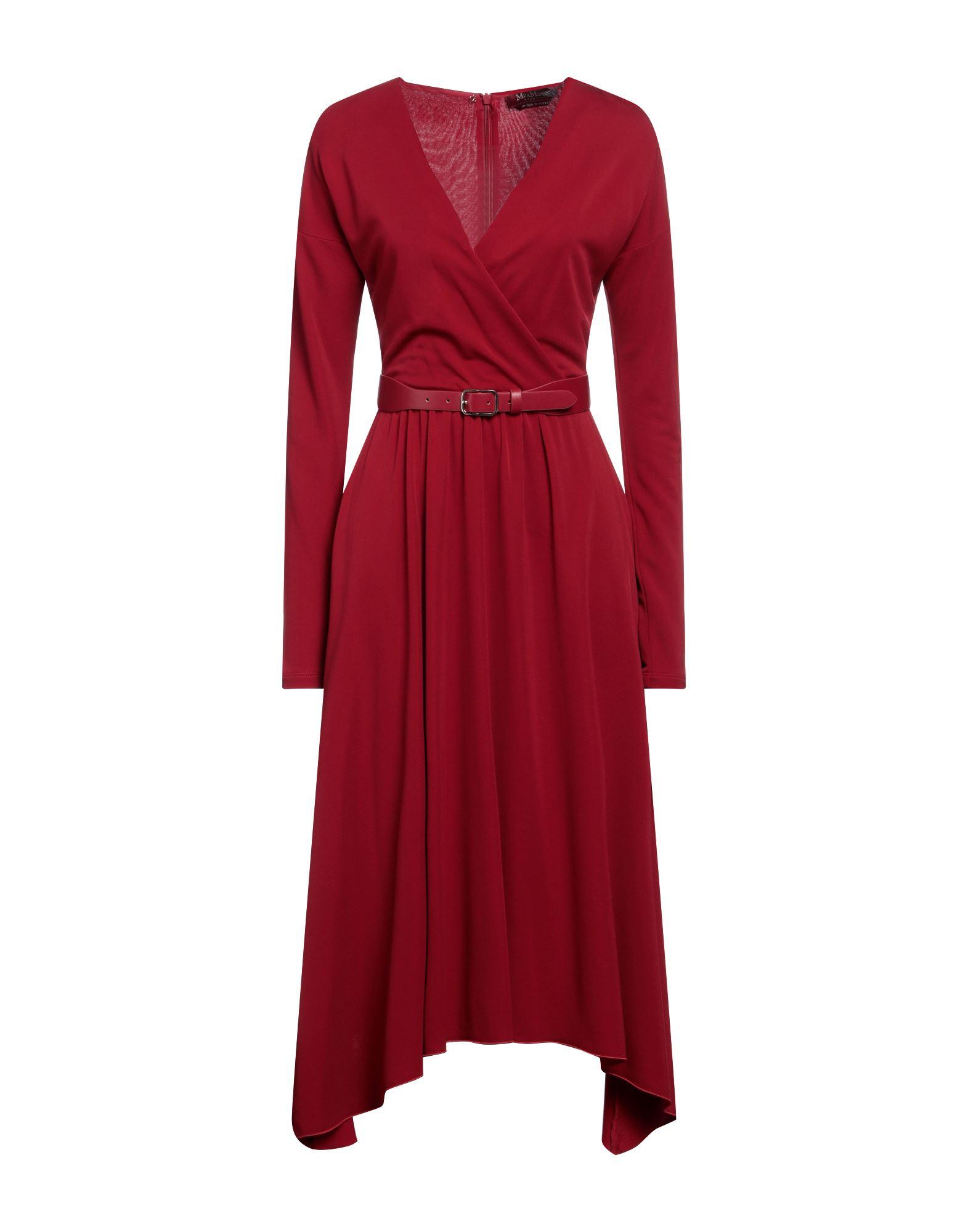 Max Mara Studio Midi Dress in Red | Lyst