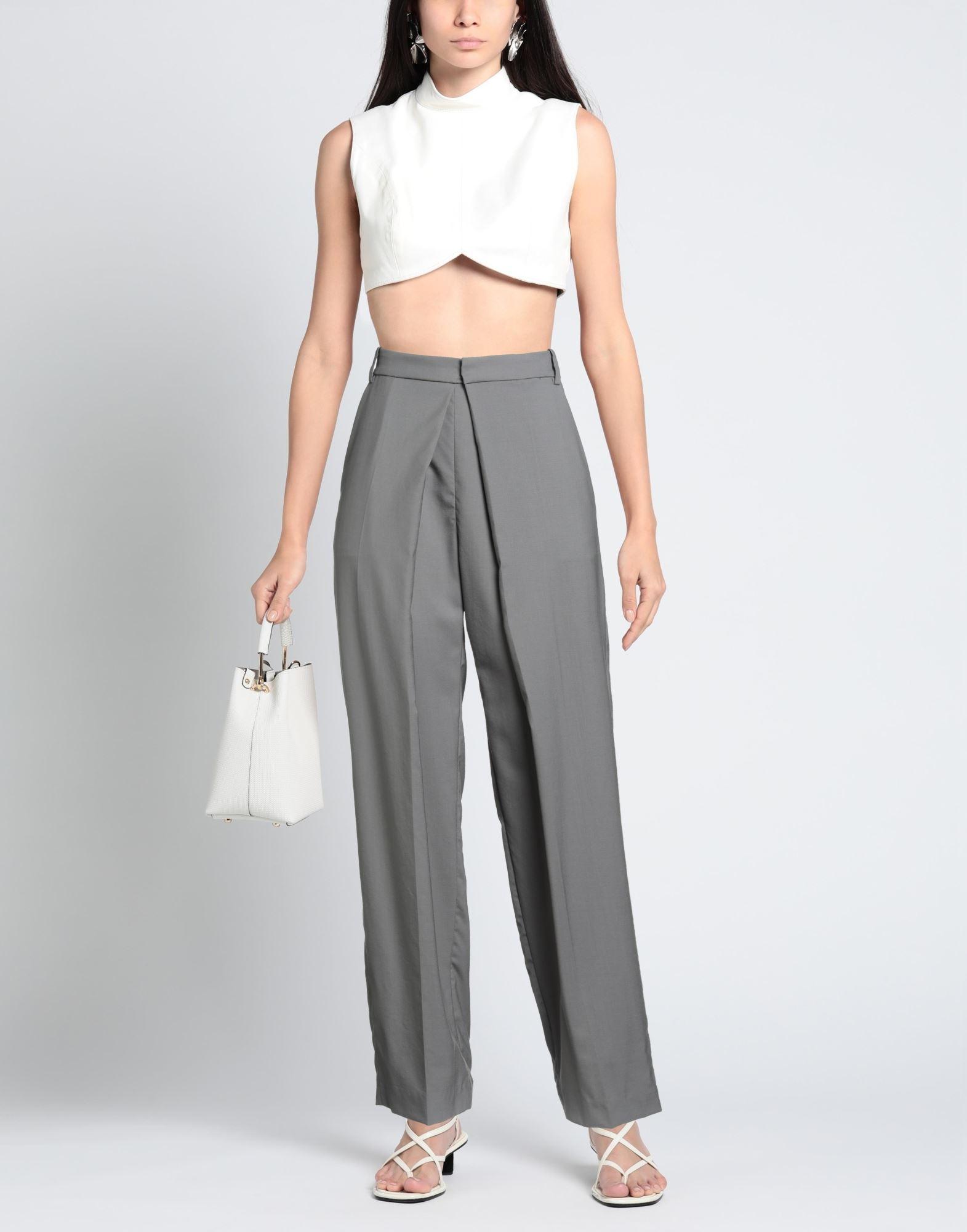 パンツ LOW CLASSIC Woman Pants Grey LW251PT01LY 0147 Low Classic Straight-leg pants for Women | Online Sale up to