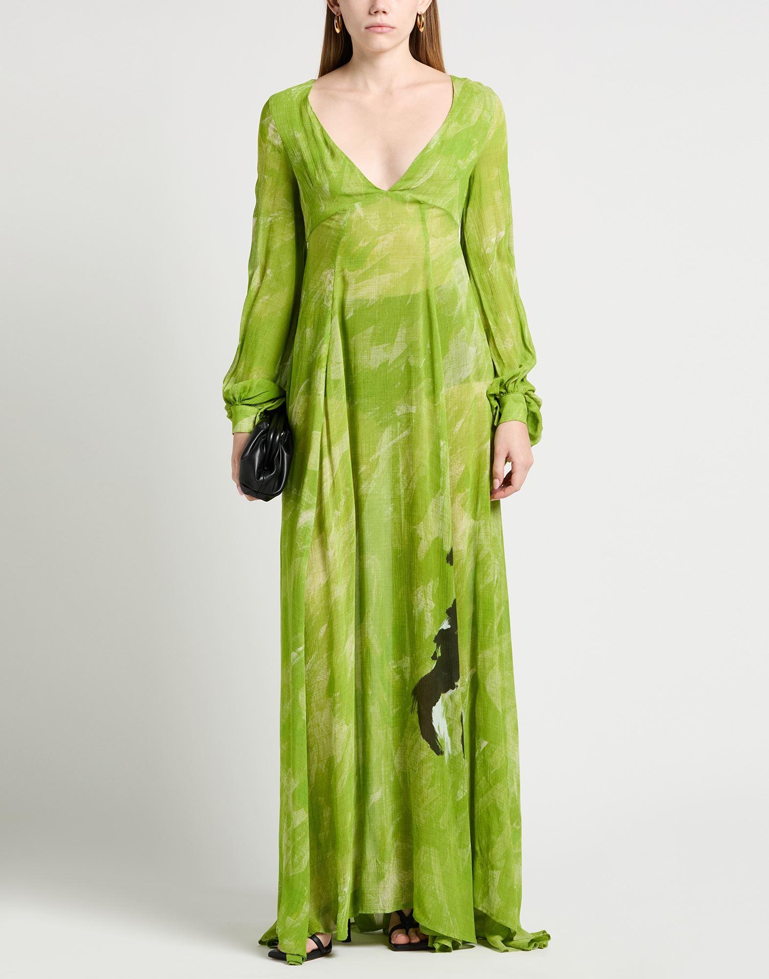 Stella Jean Maxi Dress Viscose in Green Lyst UK