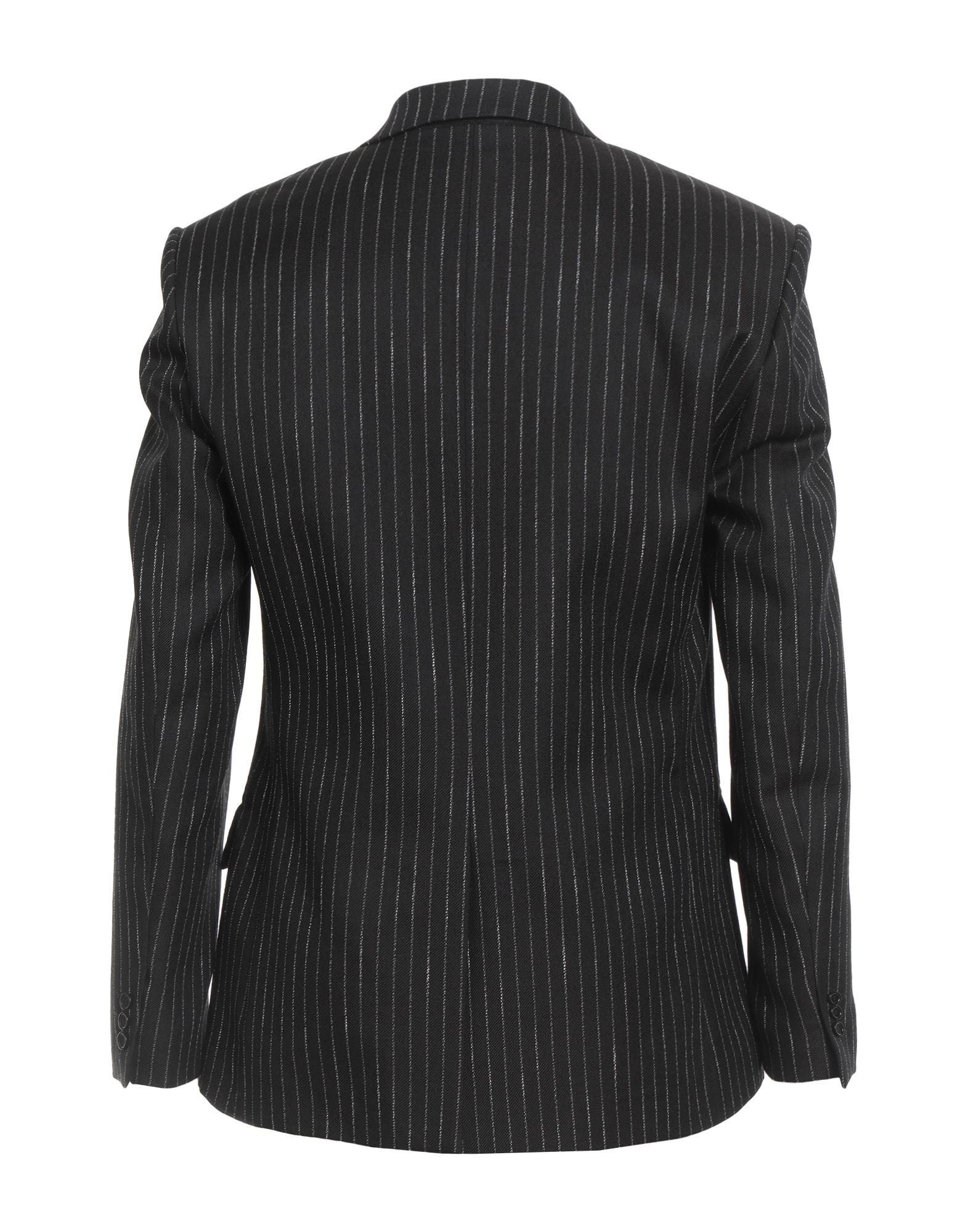 【関税&送料込】Msgm Black Stretch Polyester Blend Blazer Stretch wool fitted blazer, black | Sportmax