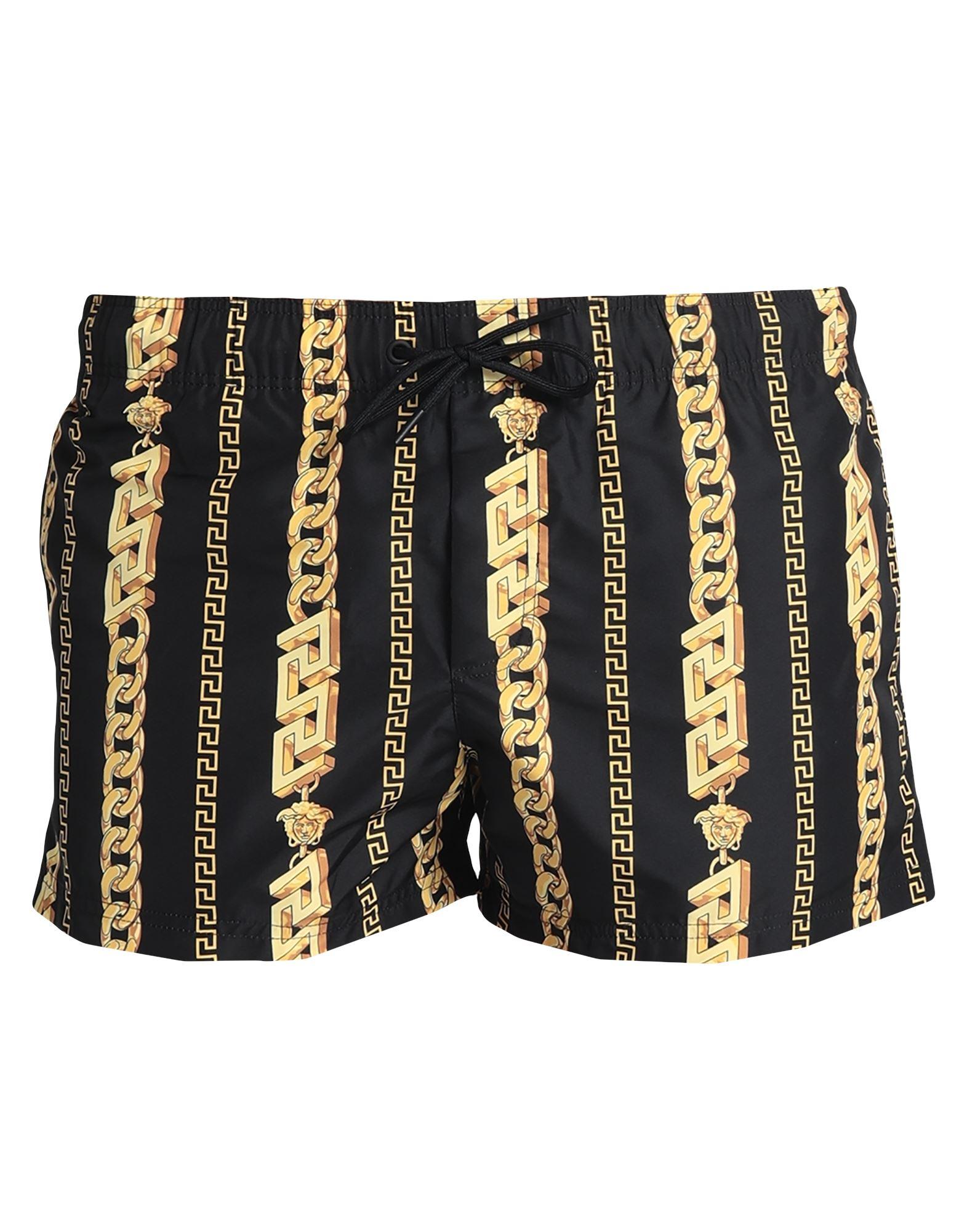 Versace Swim Trunks in Black for Men Lyst UK