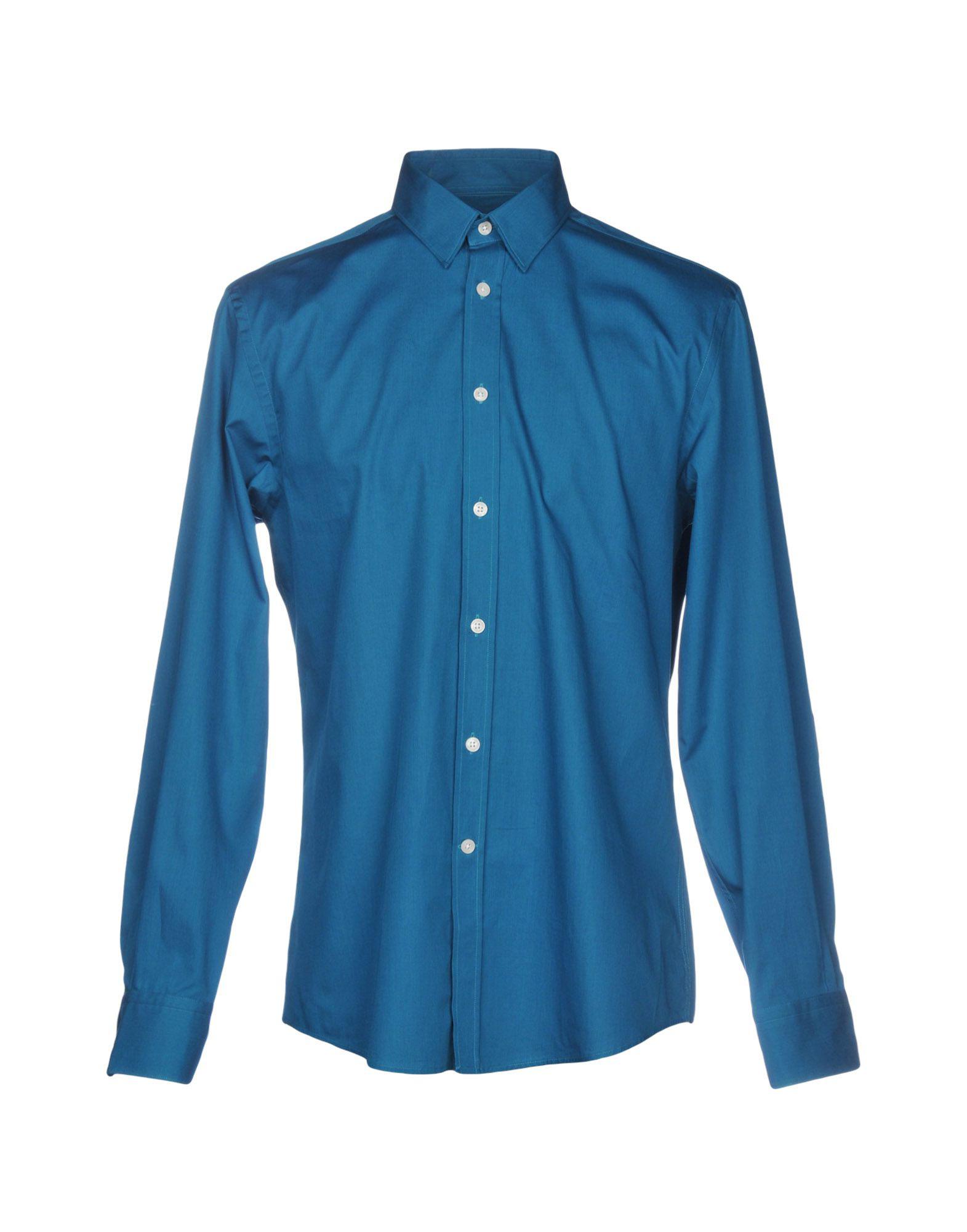 blue versace shirt mens