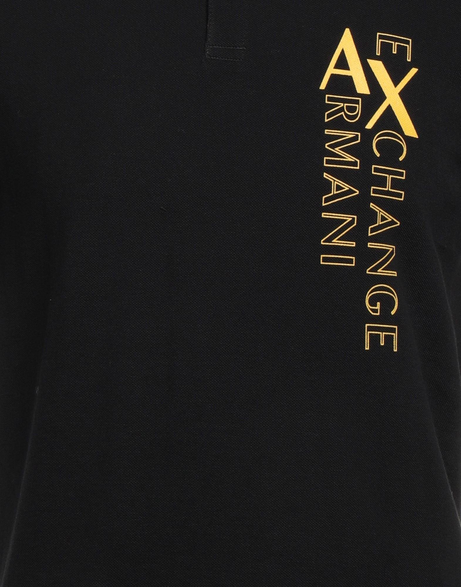 Armani Exchange Polo Shirt in Black for Men | Lyst