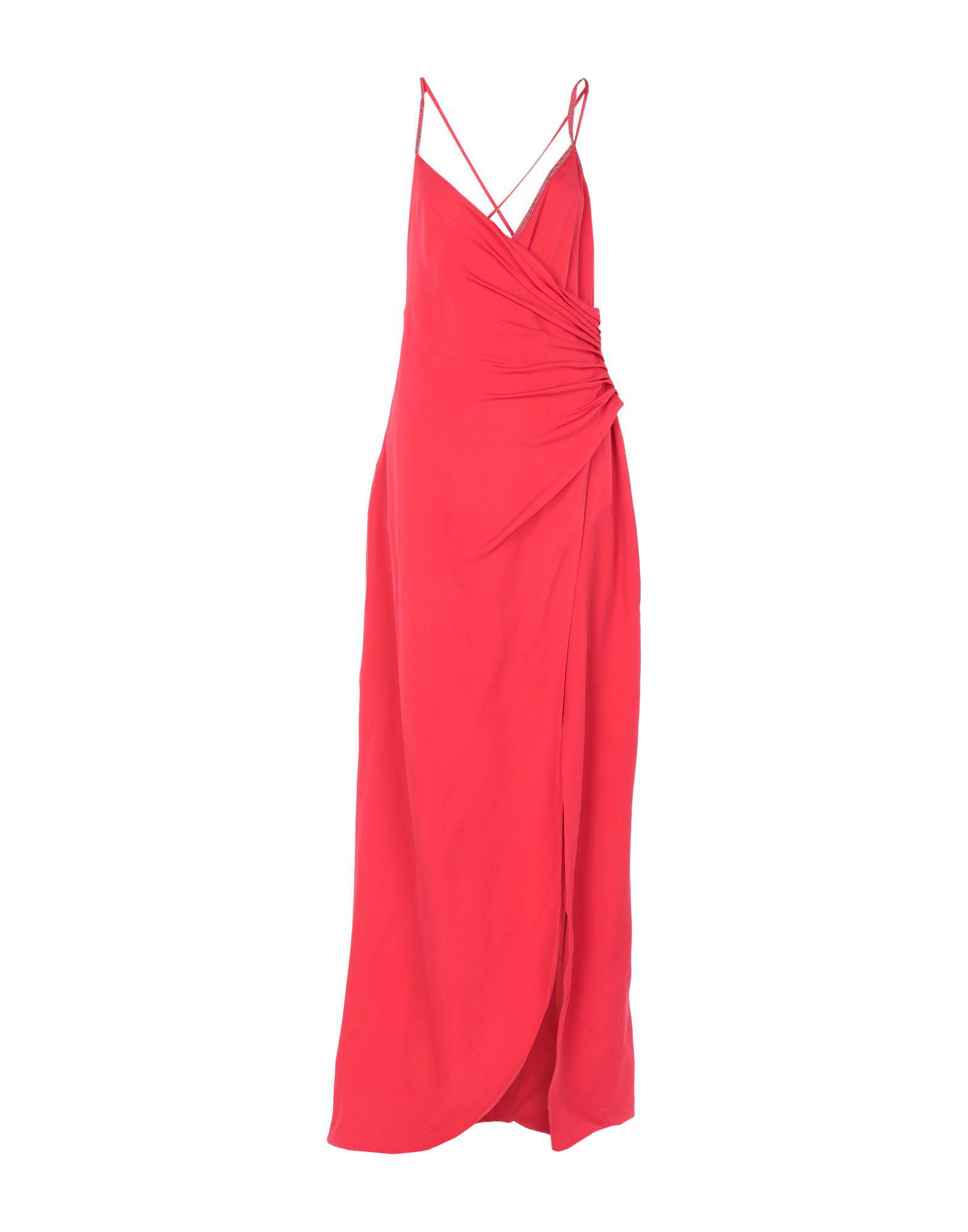 Versace Long Dress in Red - Lyst