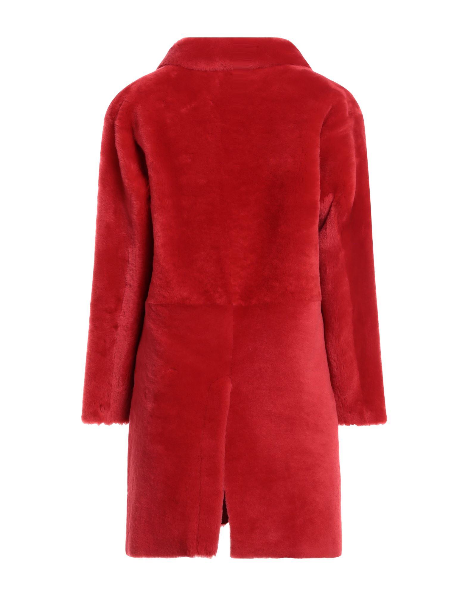 Manteau Long Red Valentino - Taille 38/40, Laine Vierge Et Doublure Fourrure - Noir, Occasion Très Bon état