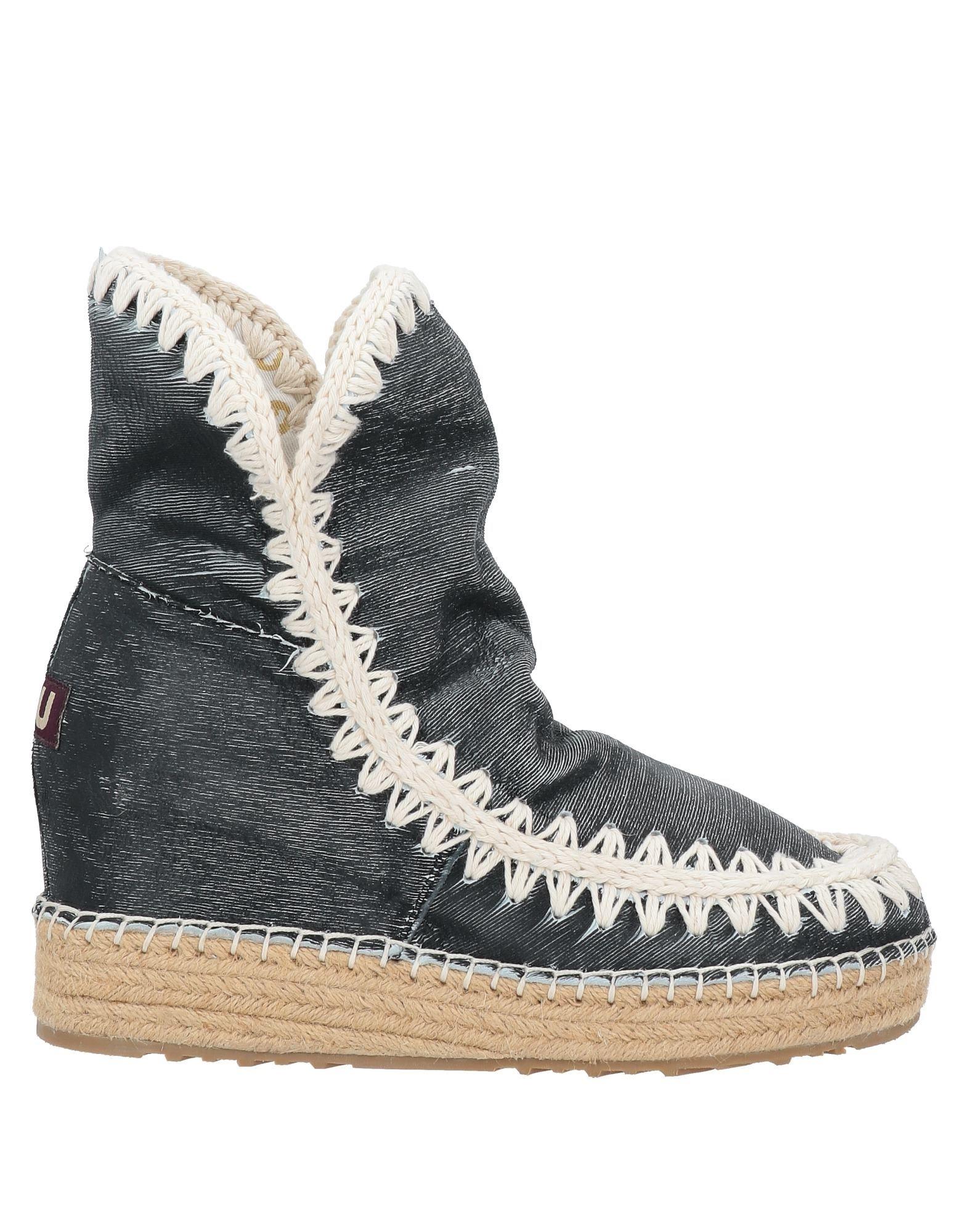 Botines de caña alta Mou de Cuero de color Negro | Lyst