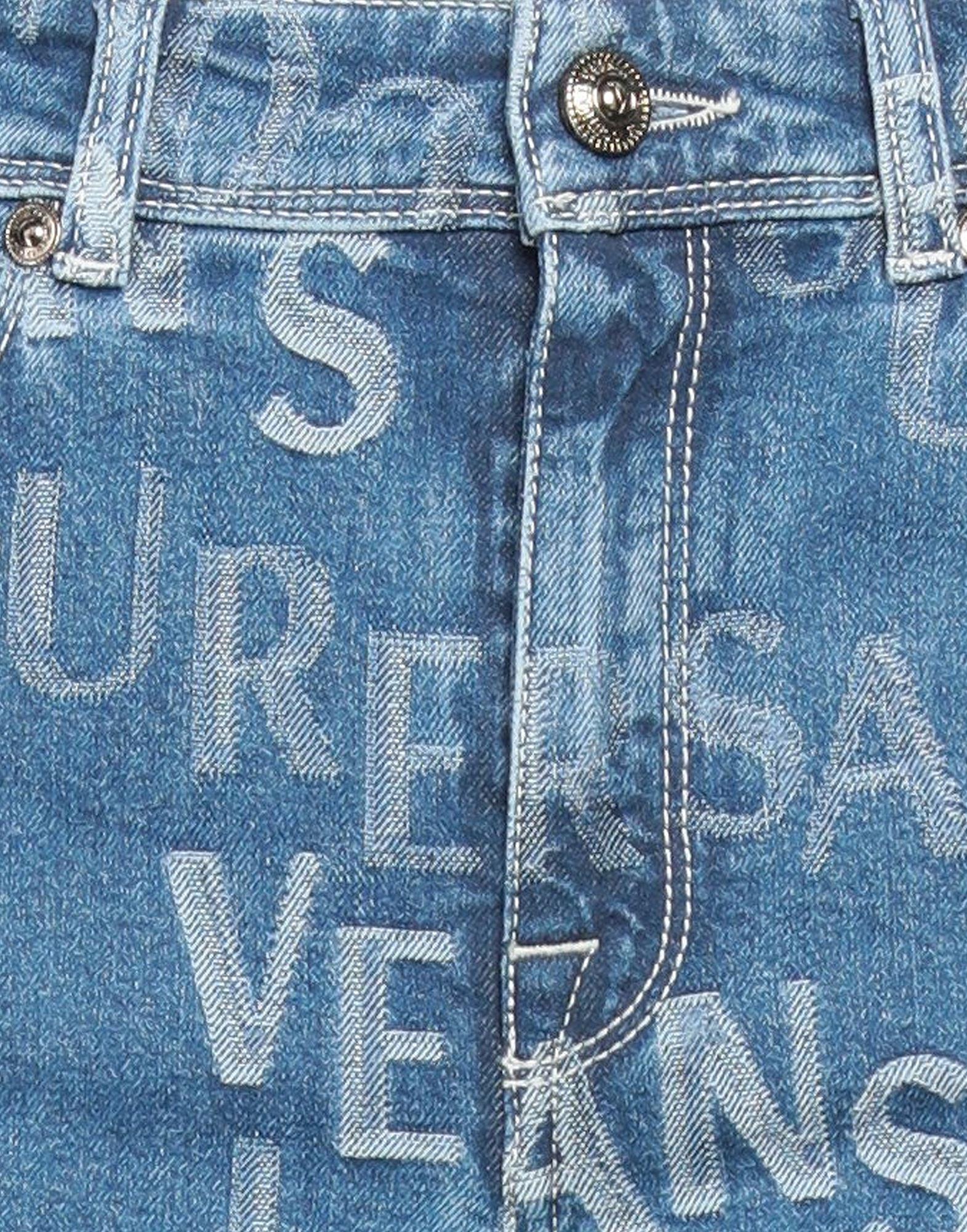 Versace Jeans Couture Denim Trousers in Blue | Lyst