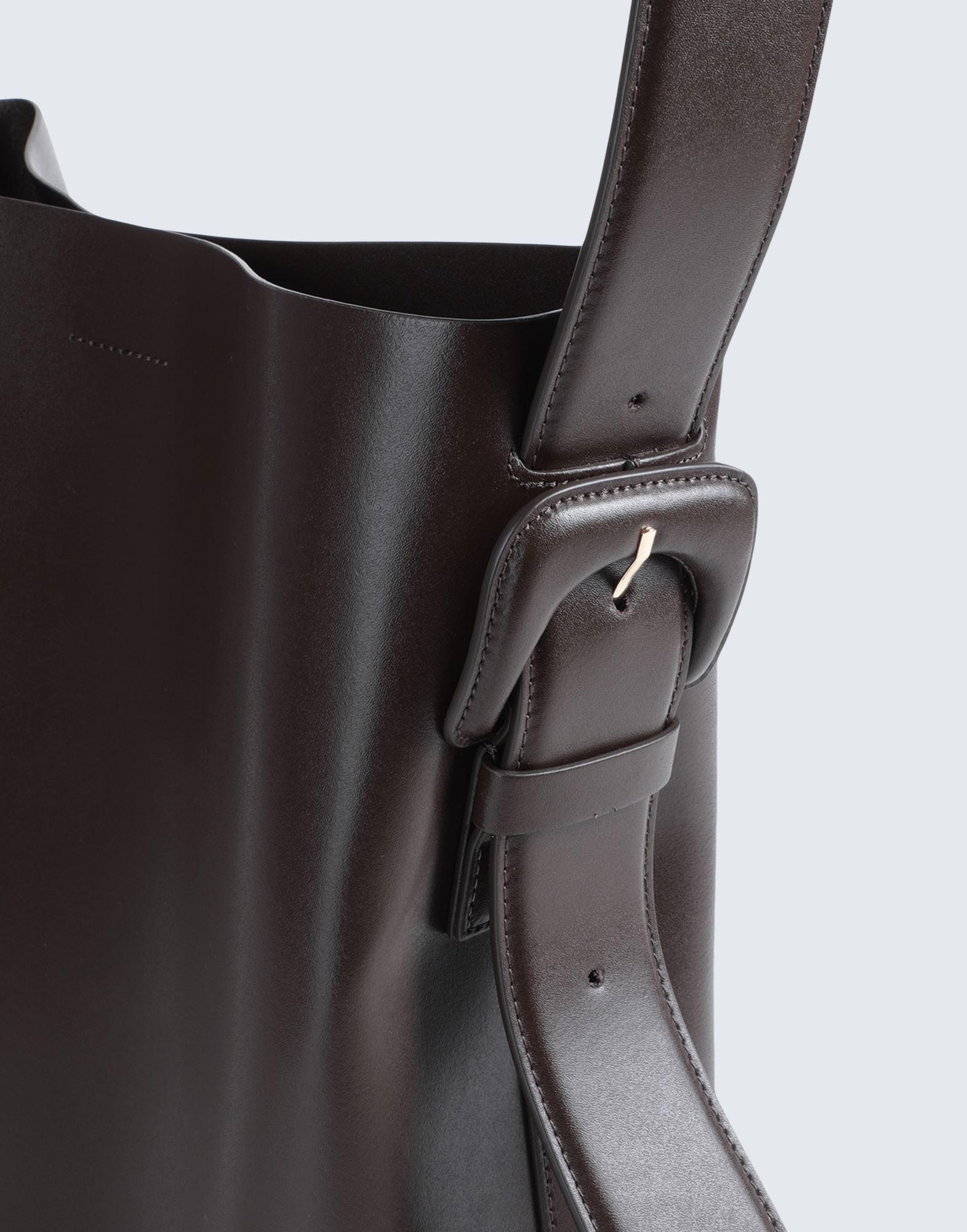 Leather Crossbody Bag - Black - ARKET