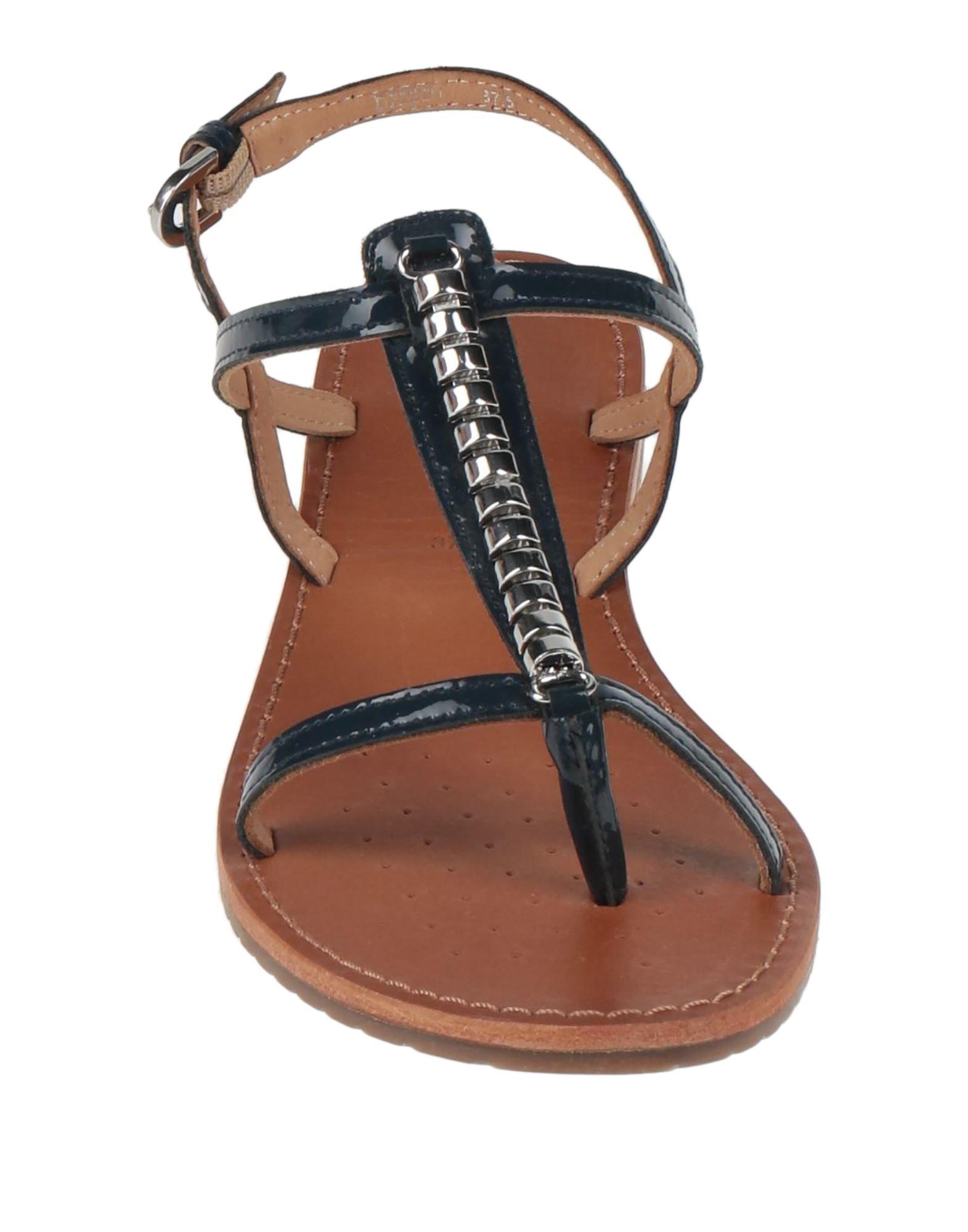 Geox Toe Post Sandals in Brown | Lyst