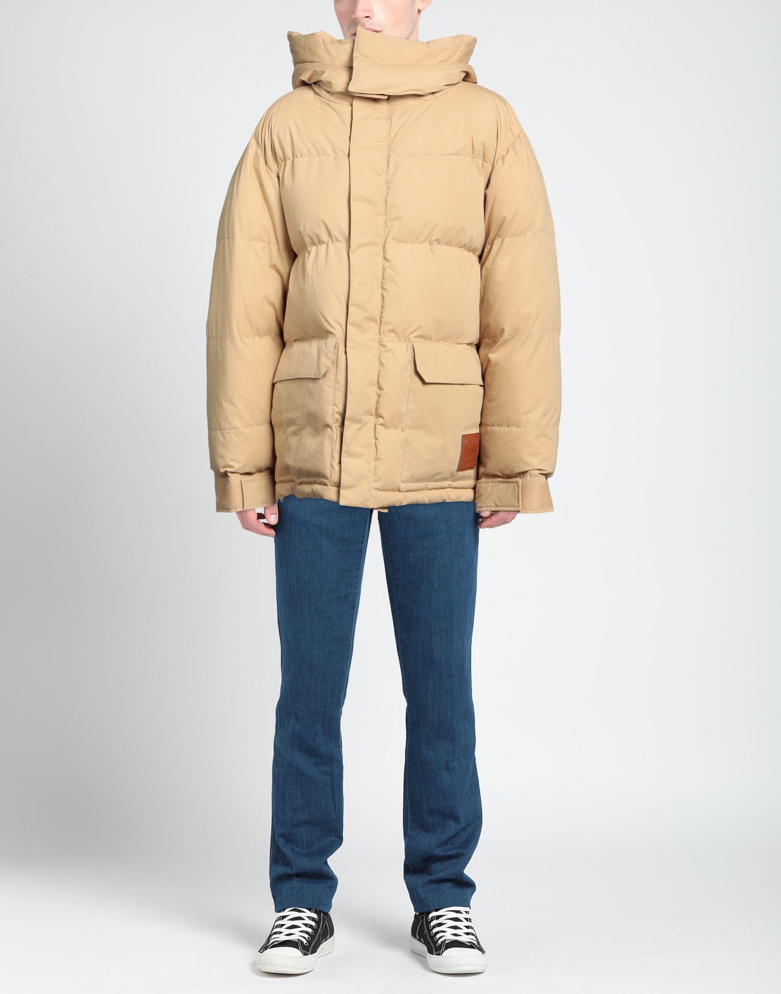 Maison Kitsuné Down Jacket in Natural for Men | Lyst