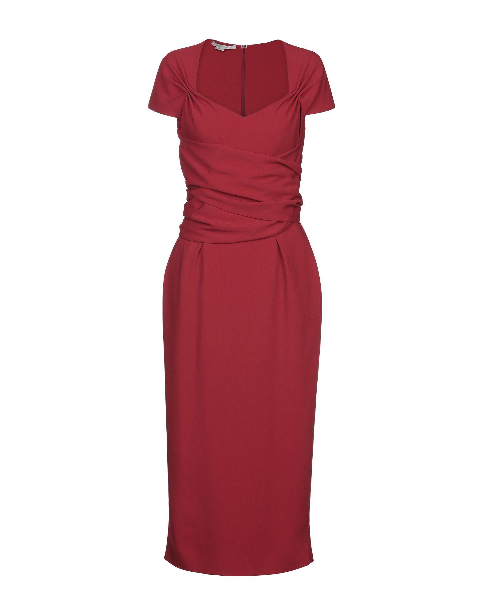 Stella McCartney Synthetic Knee-length Dress in Red - Lyst