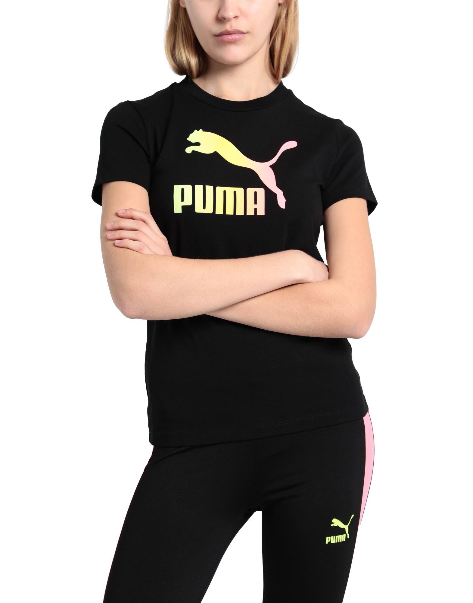 puma black t shirts for womens