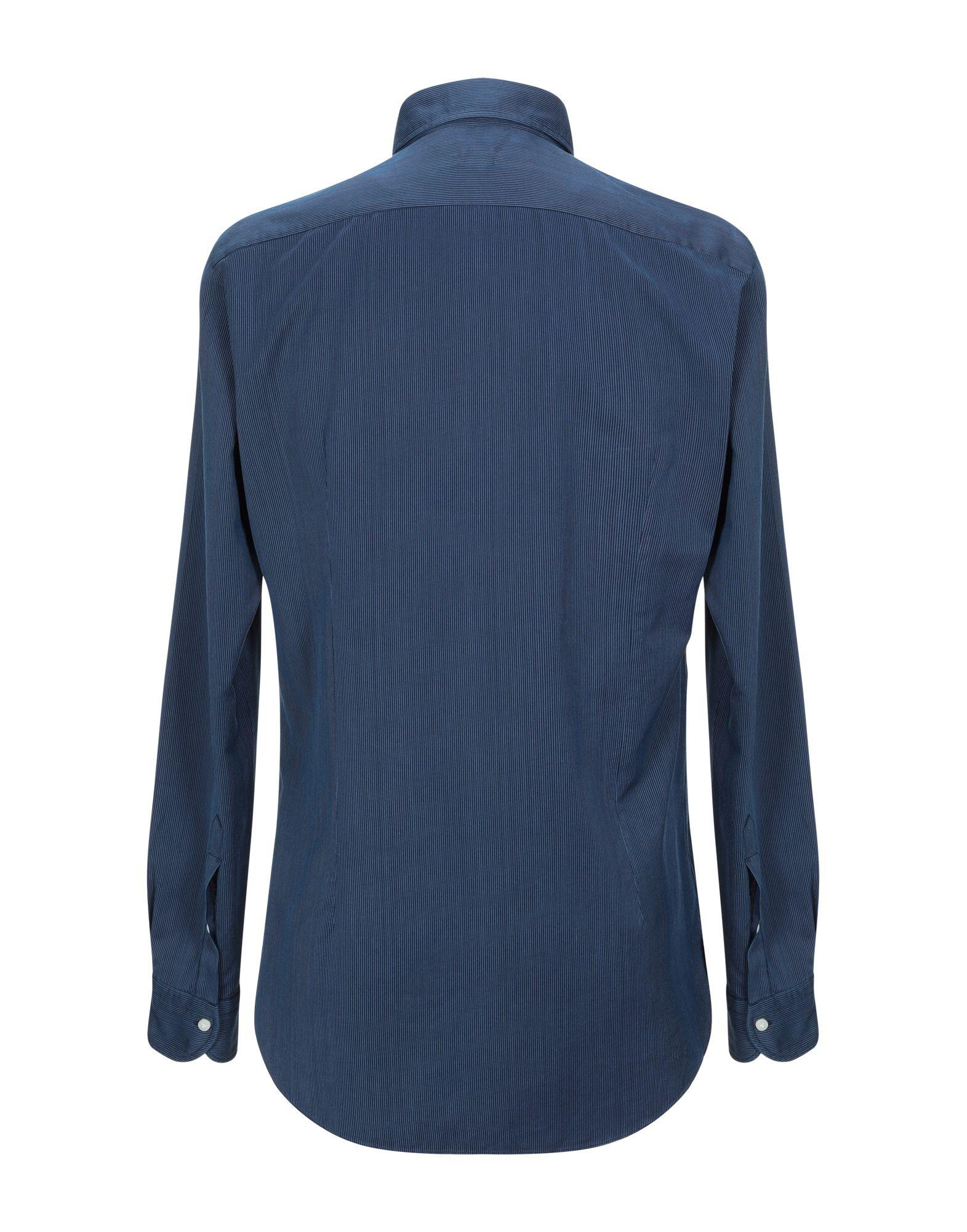 Vincenzo Di Ruggiero Cotton Shirt in Dark Blue (Blue) for Men - Lyst