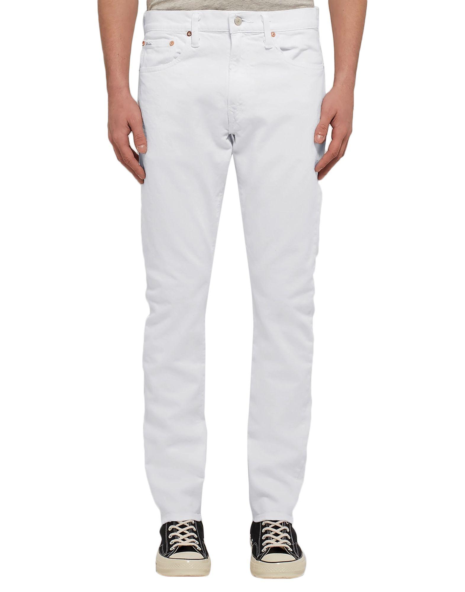 Polo Ralph Lauren Denim Pants in White for Men - Lyst