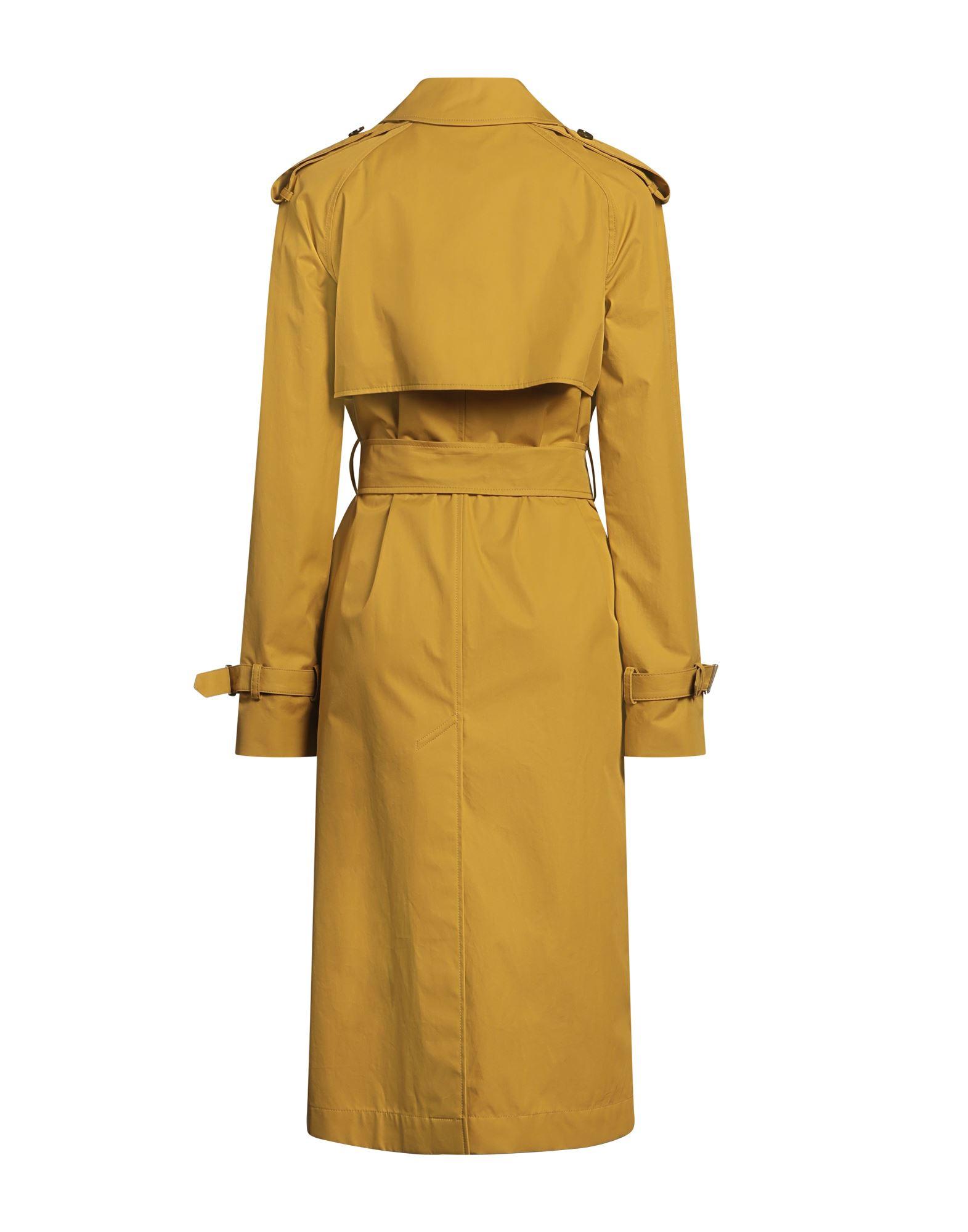 Ladies Jackets Burberry Trench Yoox Burberry Mustard Overcoat - Main Image